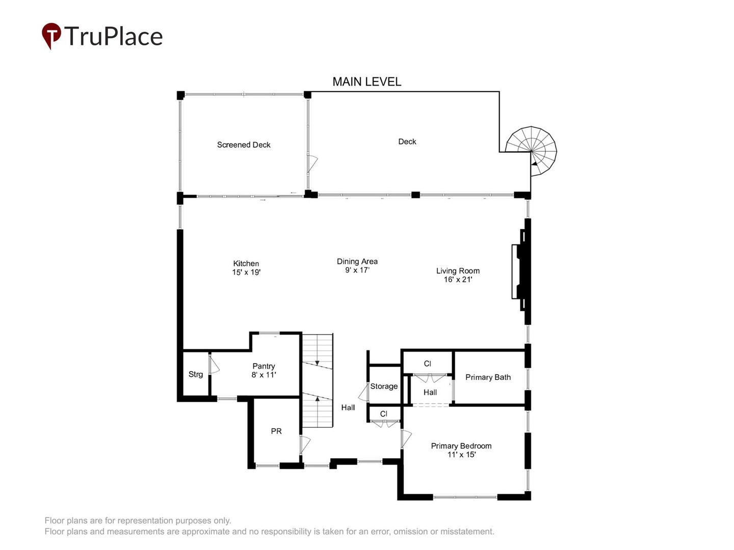 The main level shows your spacious kitchen, living room, dining area, and outdoor deck spaces, all designed to help you spread out and enjoy your time together.