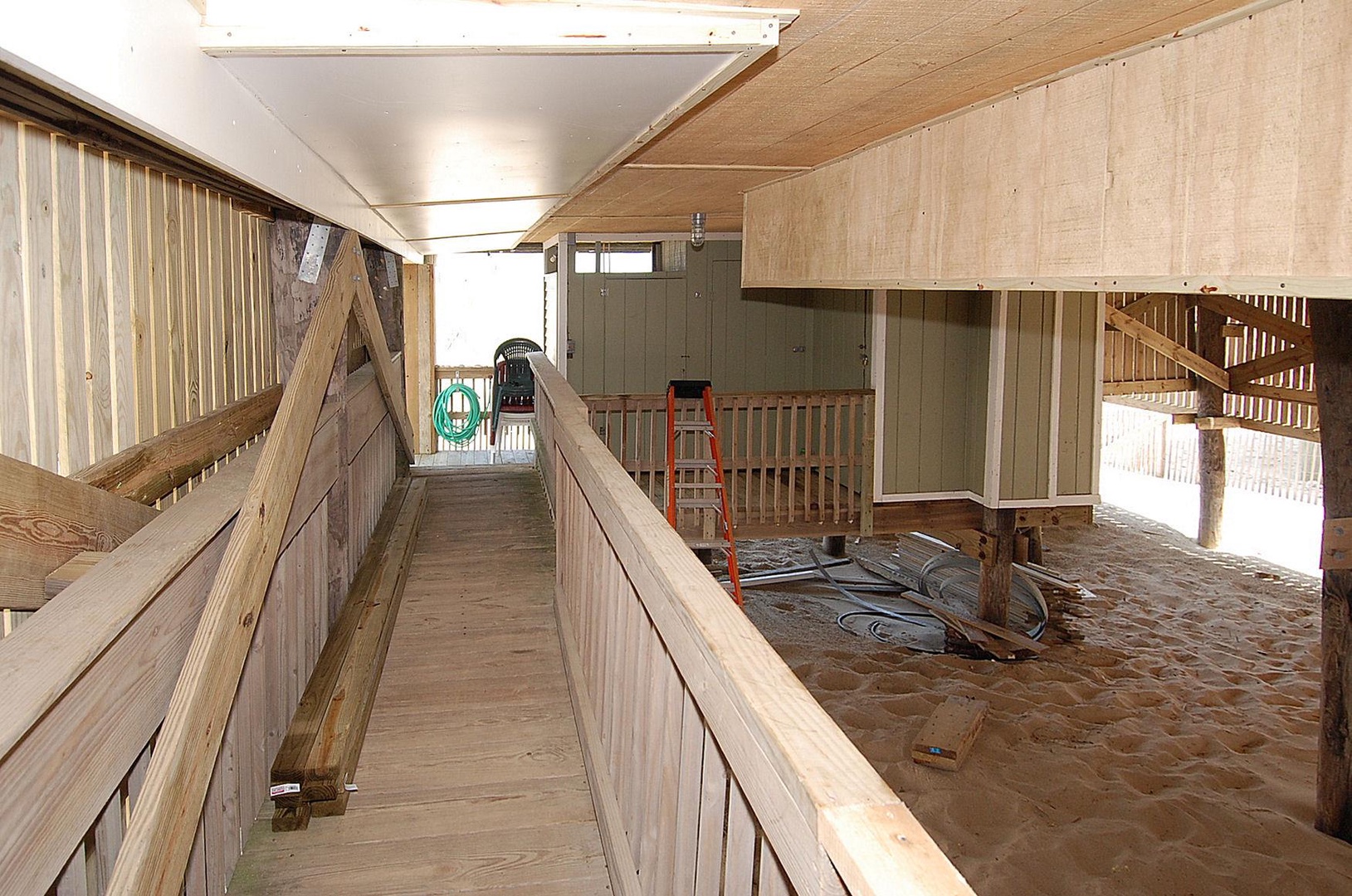 Property undergoing renovation and construction to enhance guest spaces and amenities.