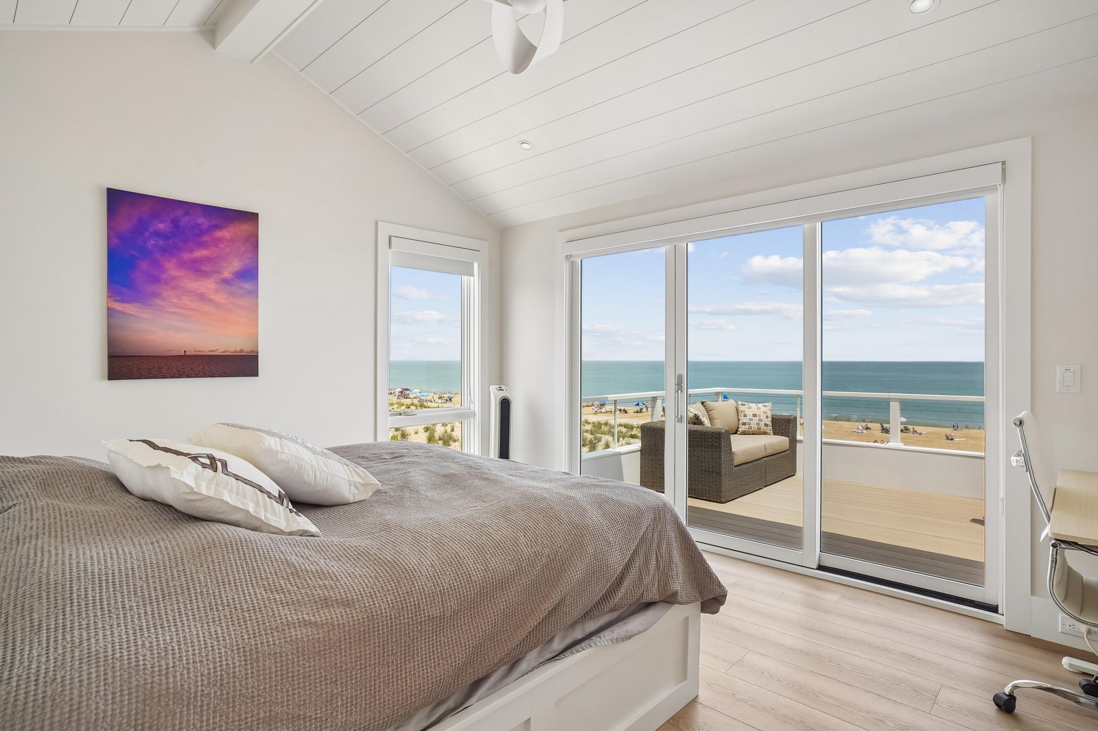 Wake up to stunning ocean views right from your bed. Slide open the glass doors and step onto your private balcony to breathe in the fresh sea air.