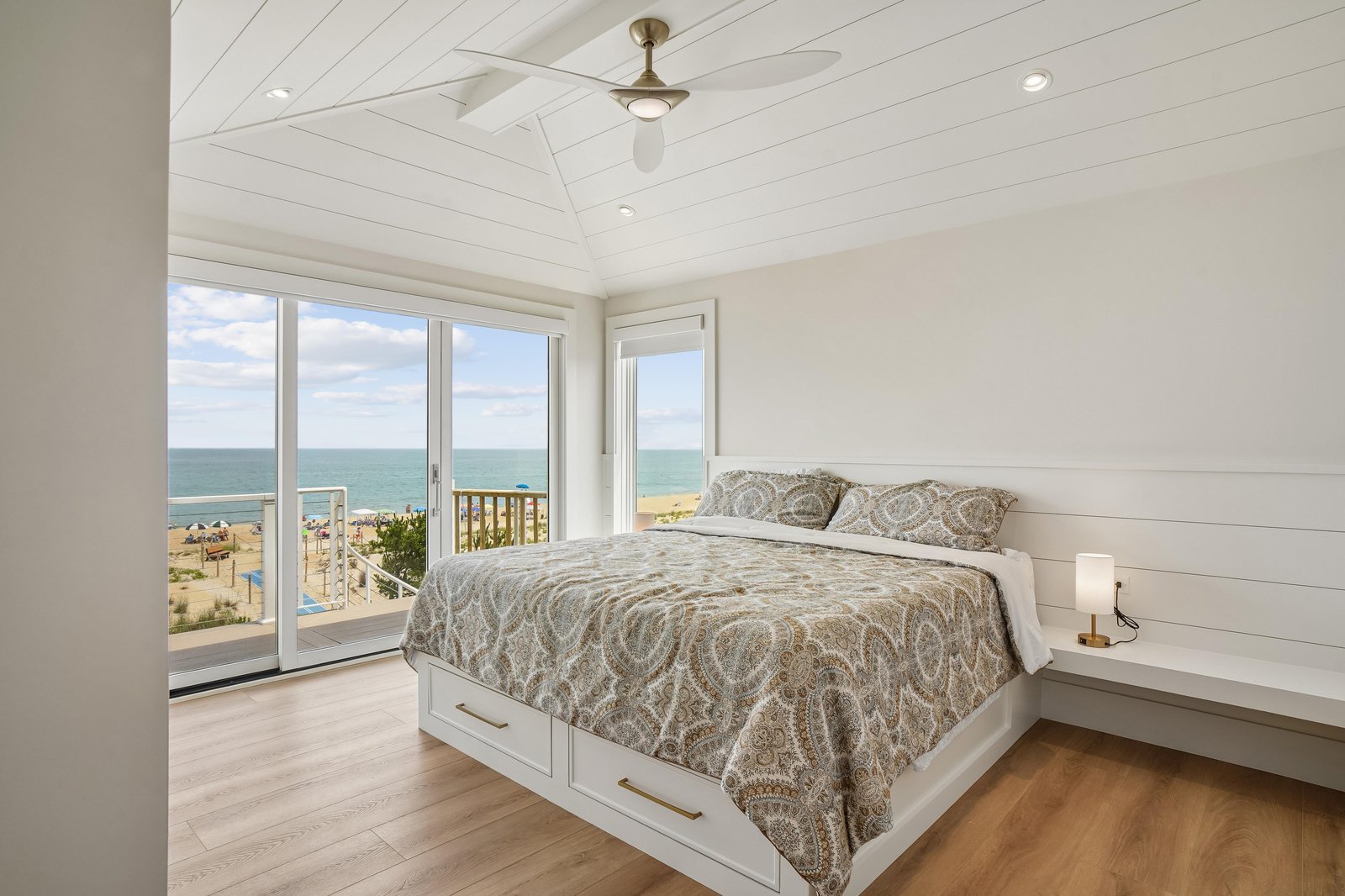 Wake up to the ocean stretching endlessly before you—soft coastal breezes and the sounds of the shore right outside your window. Sink into crisp linens and let the beachfront views work their calming magic.