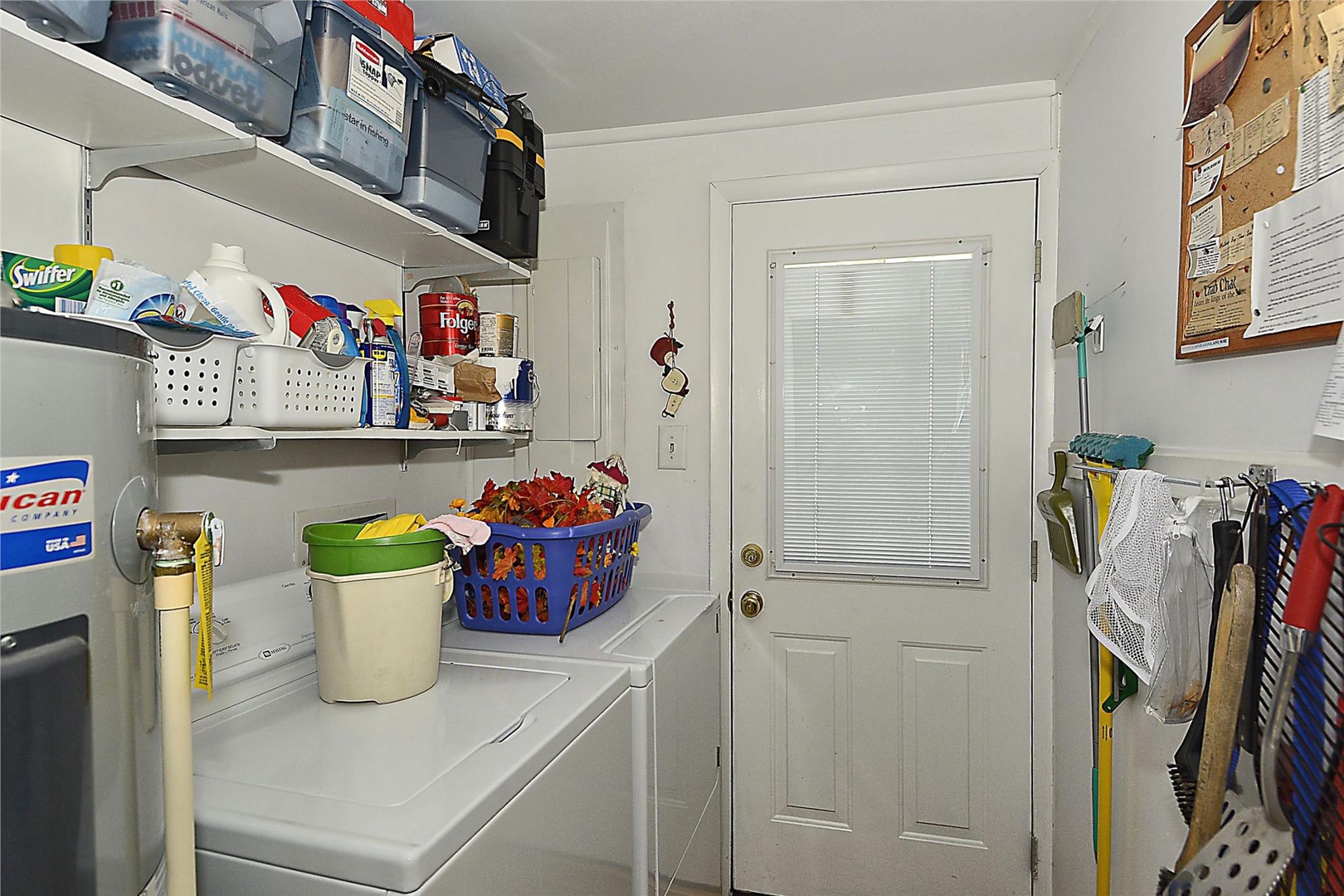 Washer and dryer.