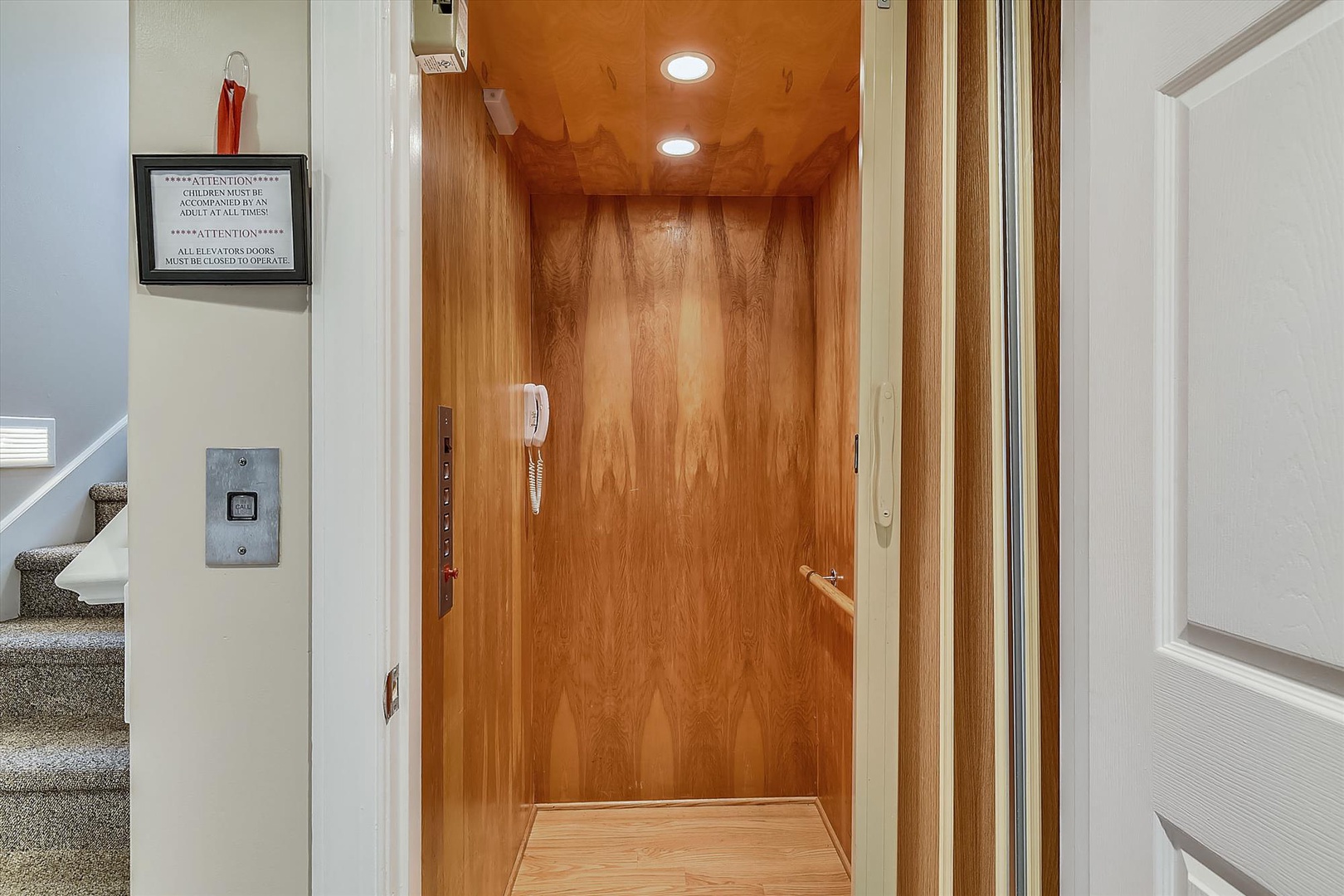 This private elevator ensures easy access to all floors of your vacation rental, making your stay comfortable and convenient for everyone.
