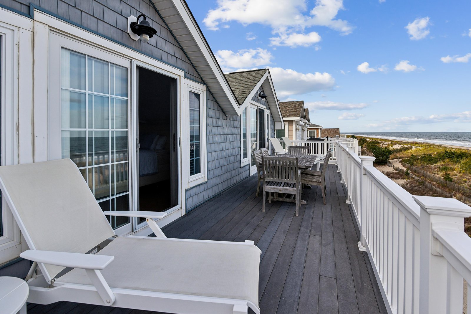 Stretch out on sun loungers and savor sweeping ocean views from your private deck, where gentle sea breezes and endless blue skies set the tone for relaxation.