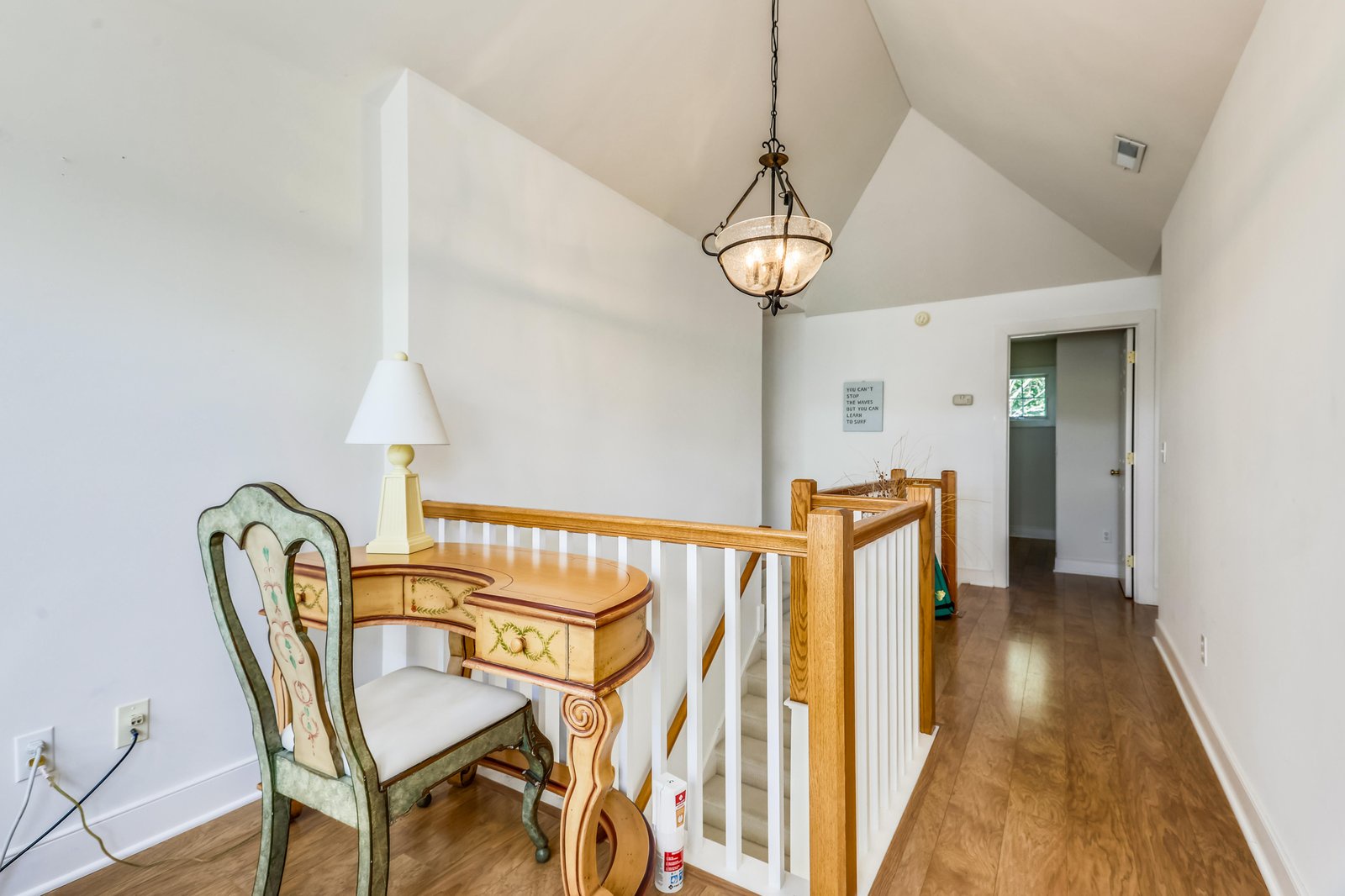 Step into a bright, airy loft space with vaulted ceilings and inviting natural light—your perfect spot to unwind or catch up on work between adventures.