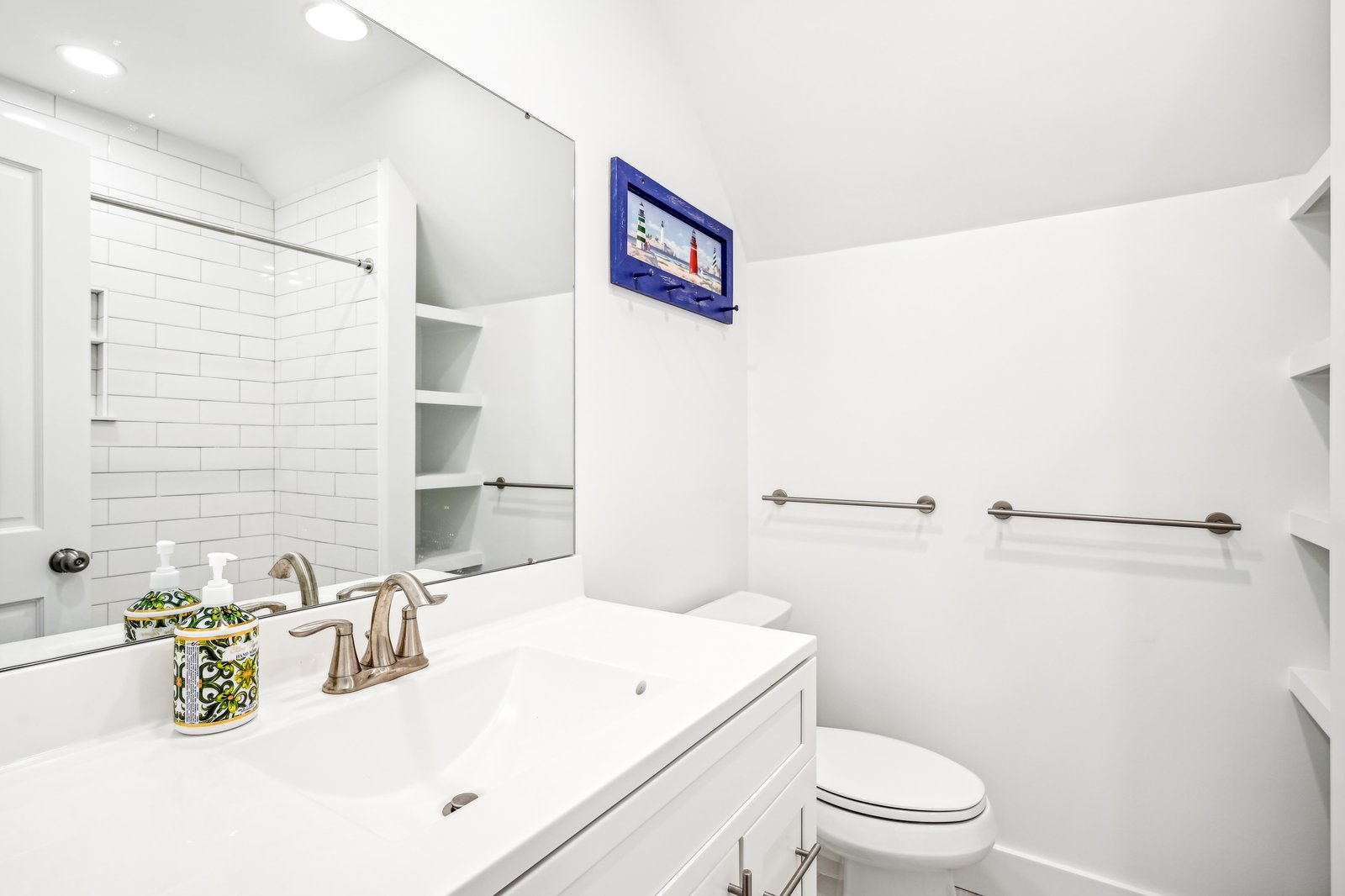 Step into your sparkling, modern bathroom—bright, clean, and stocked with all the essentials for a comfortable stay.