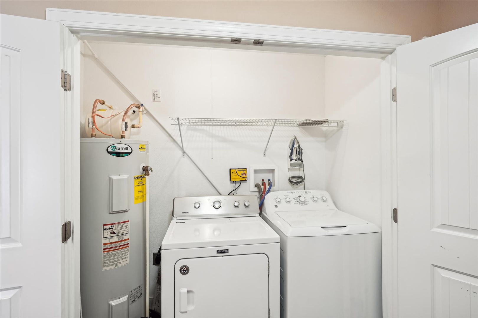 Your own private washer and dryer tucked neatly into a convenient closet—no need to share, just fresh laundry whenever you need it.