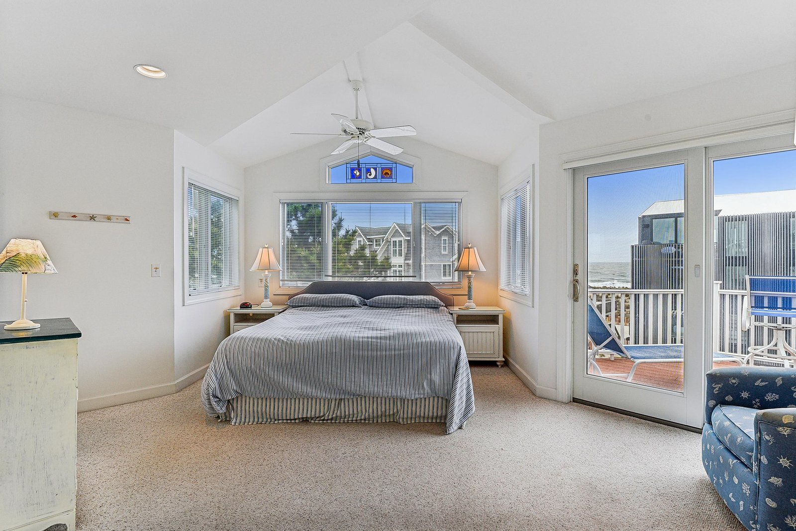 Wake to a bright, airy space with coastal charm, where your private balcony invites you to step outside and breathe in the fresh air any time you please.