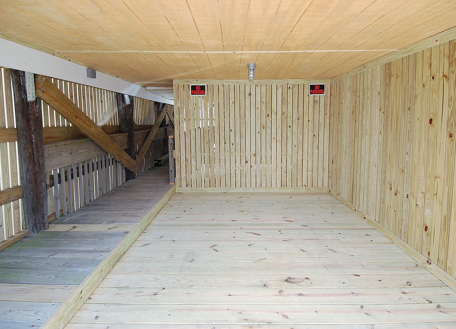 Sauna room with traditional wooden construction provides relaxation space during your stay.