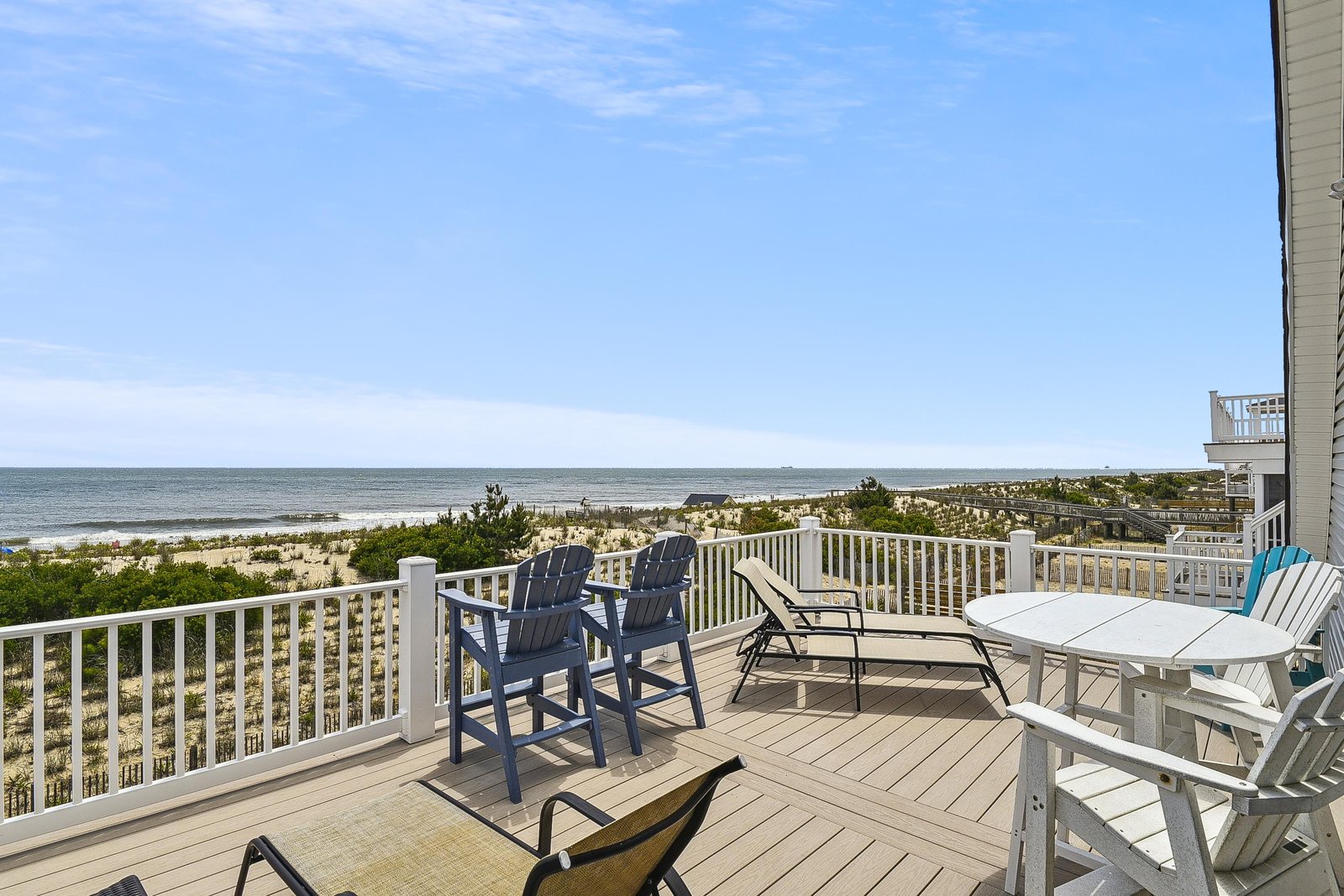 Your private oceanfront deck awaits, complete with loungers and coastal breeze. Perfect spot to start your morning with coffee or unwind as the waves roll in.
