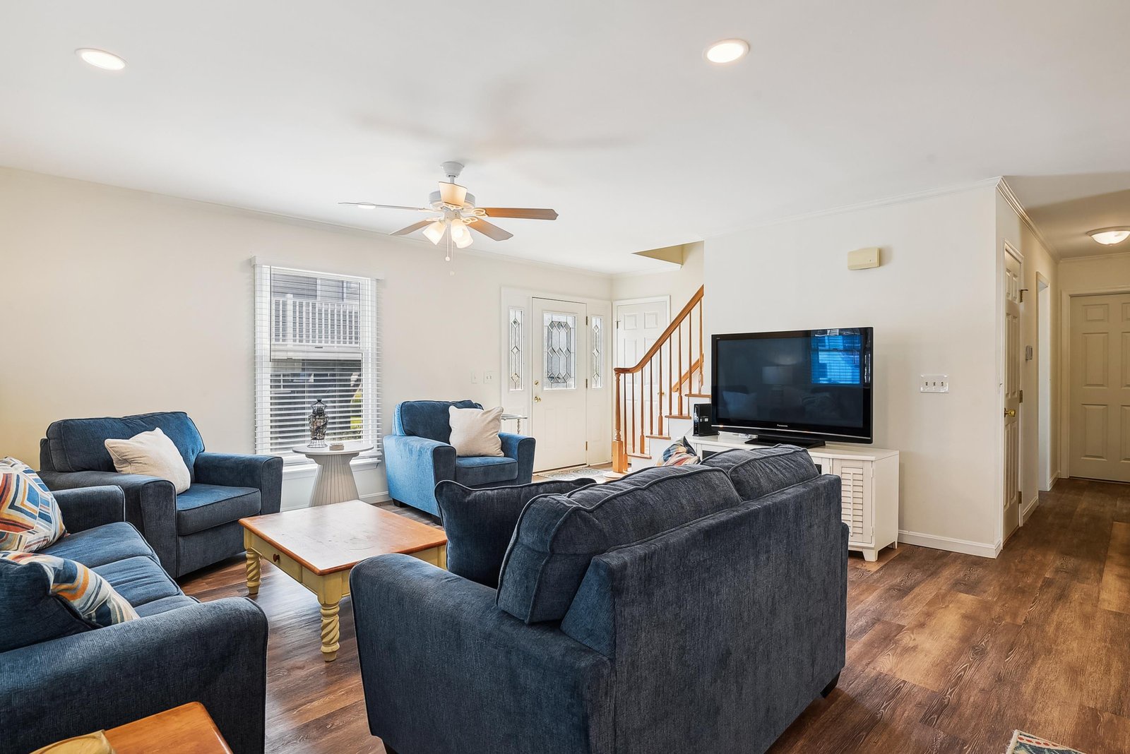 Settle into plush seating and unwind—your home away from home welcomes you with warm, comfortable spaces for laughter and relaxation.