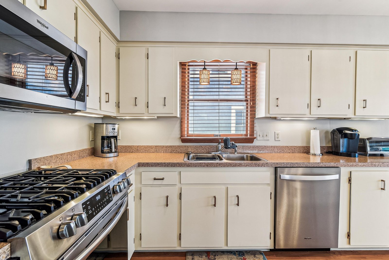 Your fully equipped kitchen makes meal prep easy, with granite counters, modern appliances, and everything you need to cook just like you're at home.
