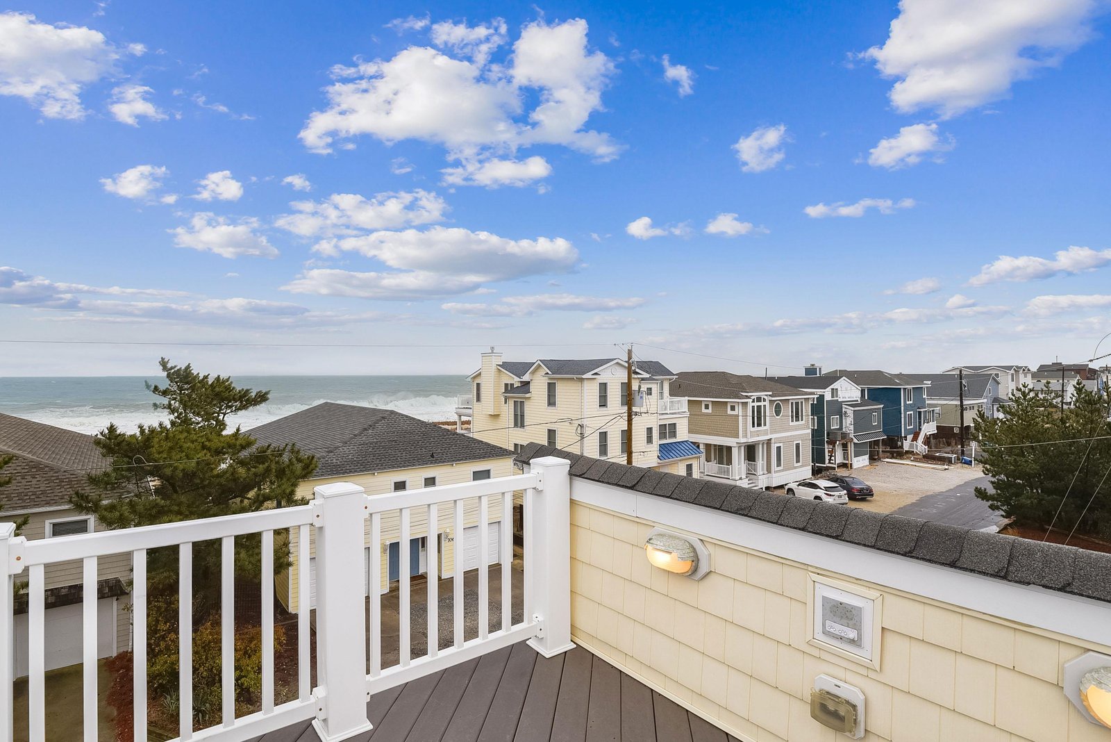 Step out onto your private deck and take in the sweeping ocean views stretching across the coastline. Feel the fresh sea breeze and watch the waves glisten under open skies—your perfect spot to unwind and soak in the coastal beauty.