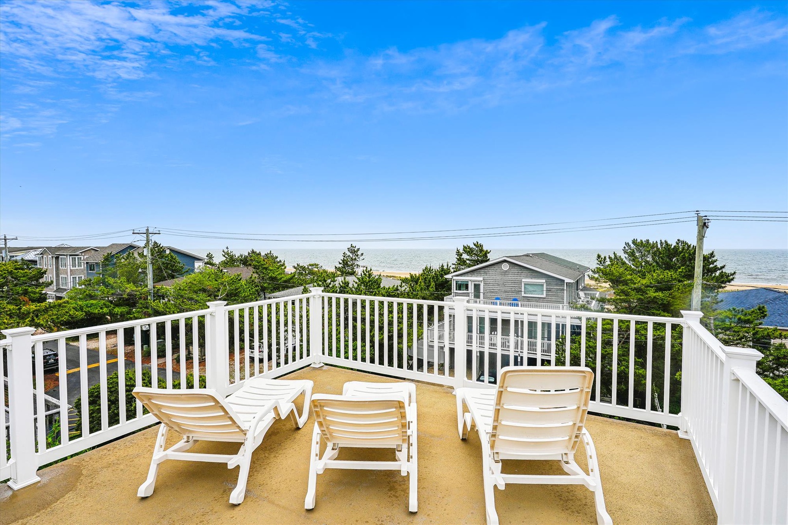 Stretch out on your private terrace and let the ocean breeze wash over you. Picture yourself lounging here with morning coffee or evening cocktails, taking in the coastal charm that surrounds your retreat.