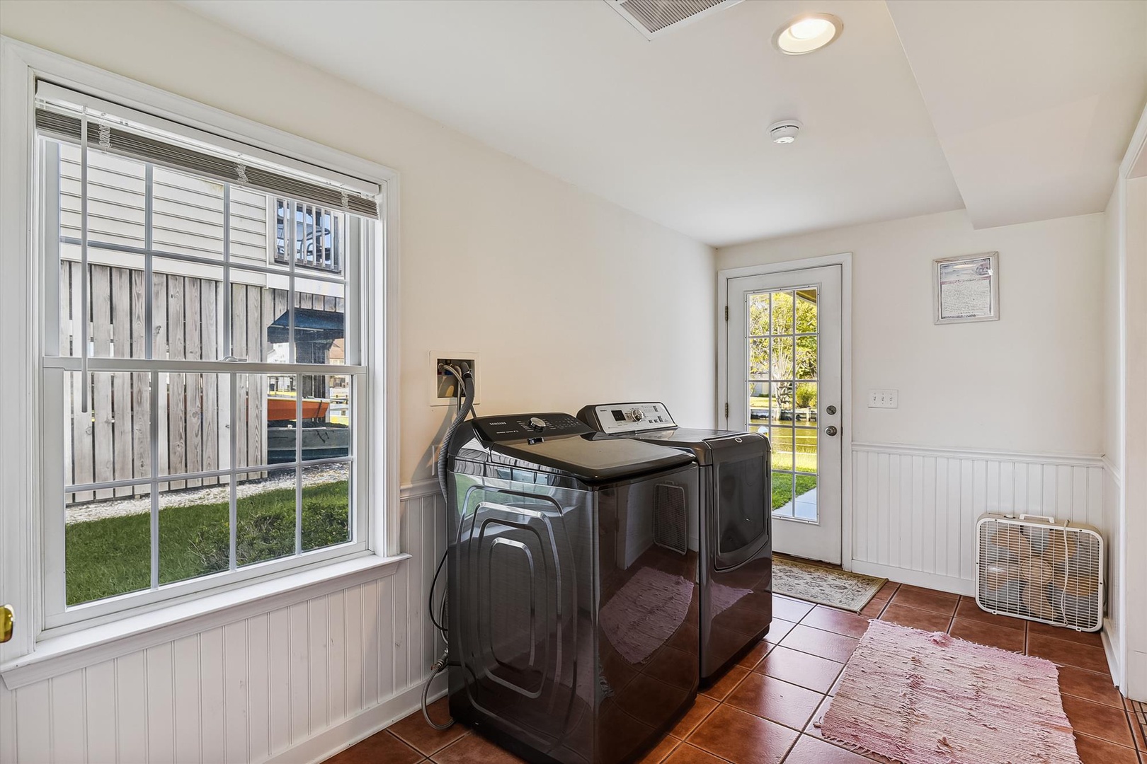 Your very own laundry room with full-size washer and dryer keeps your vacation wardrobe fresh and ready for the next adventure.