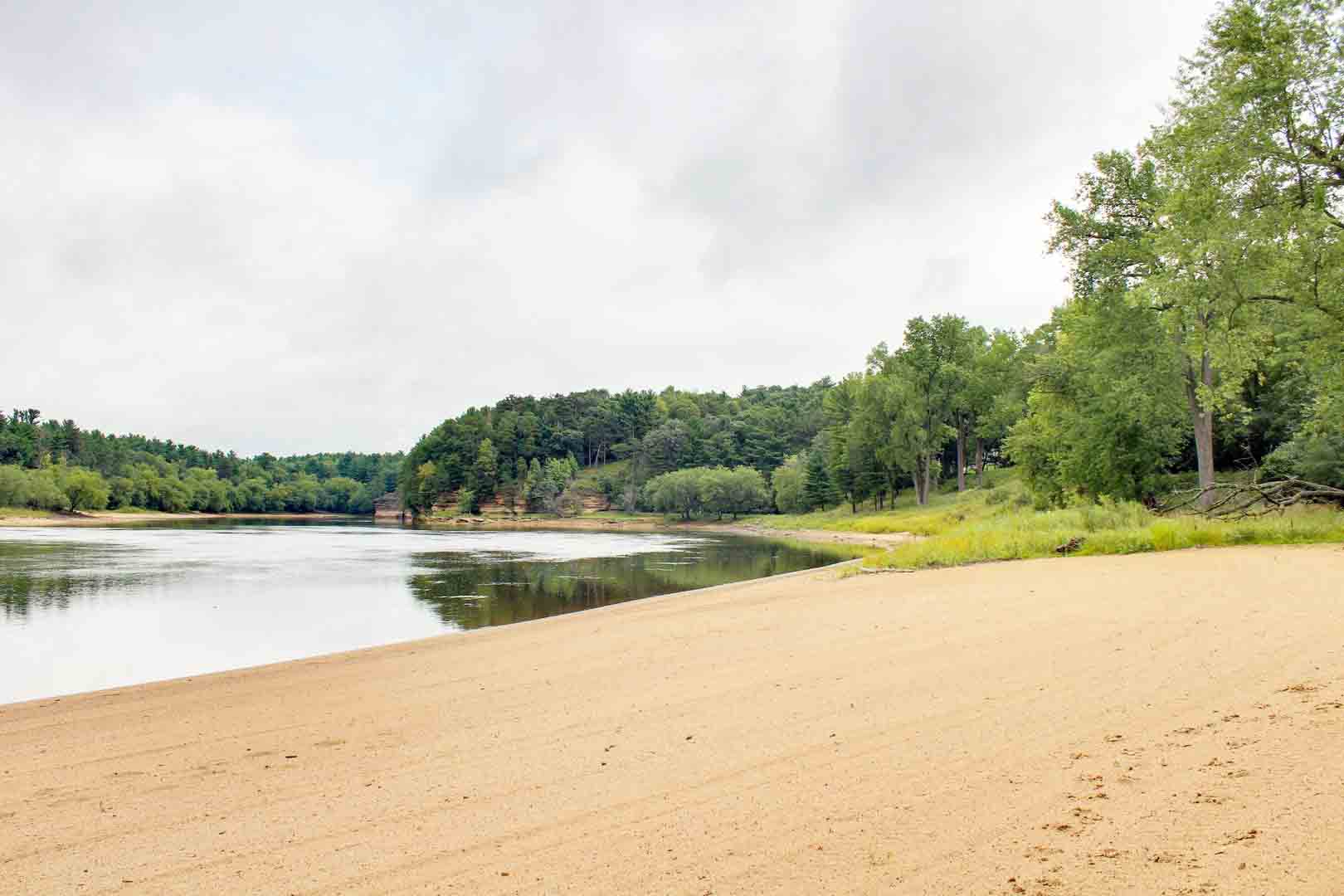 Beach on Wisconsin River