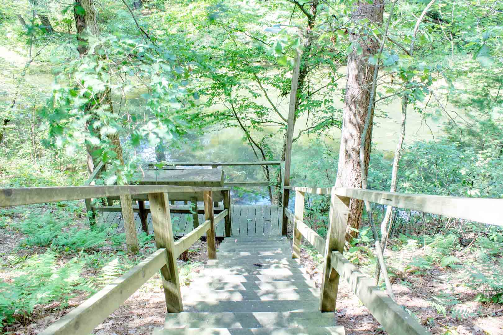 Stairs to Pickerel Slough