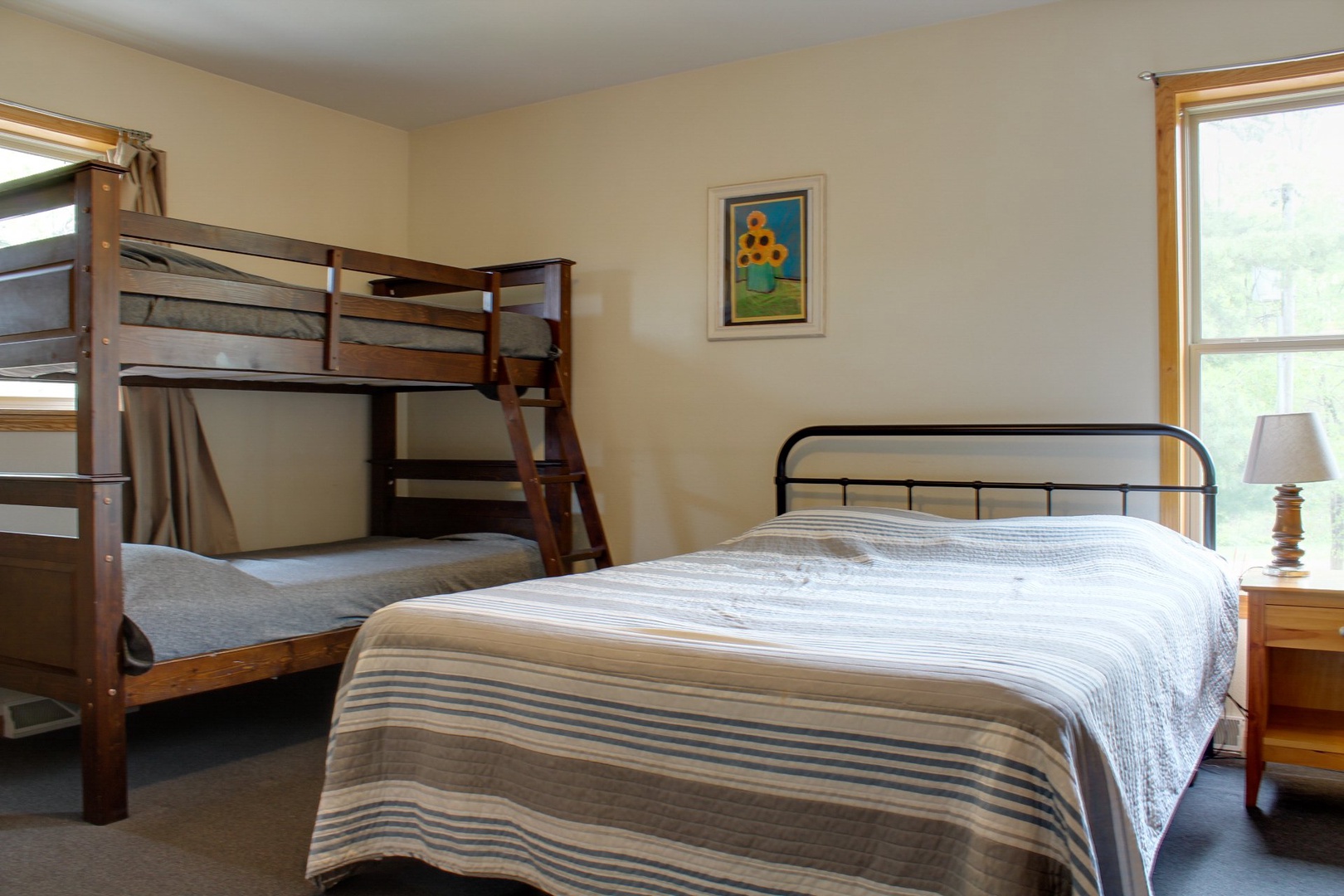 Upper Level Bedroom W/Queen & Bunk Bed