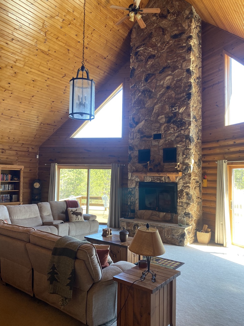 Fireplace view