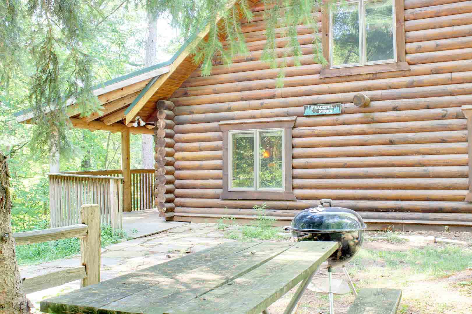 Picnic Table & Charcoal Grill