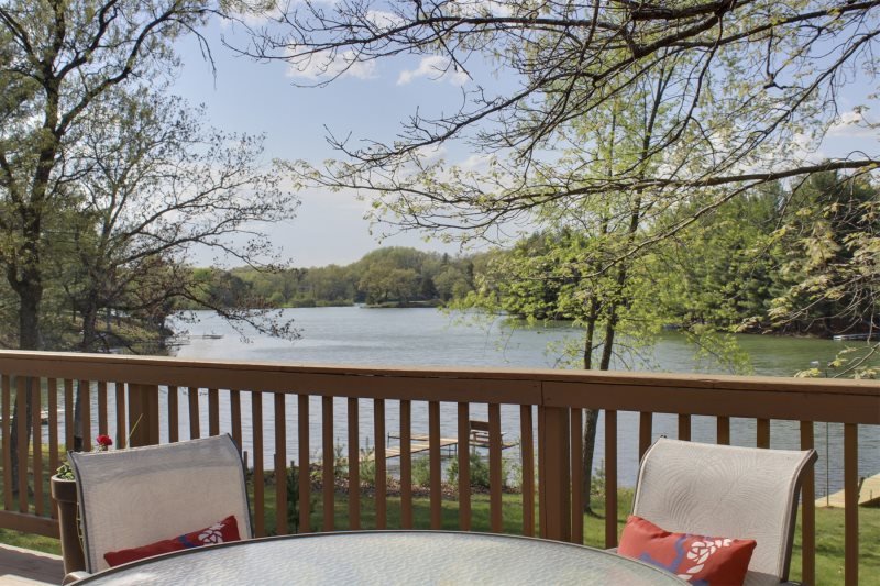 Deck Overlooking Lake McGinnis