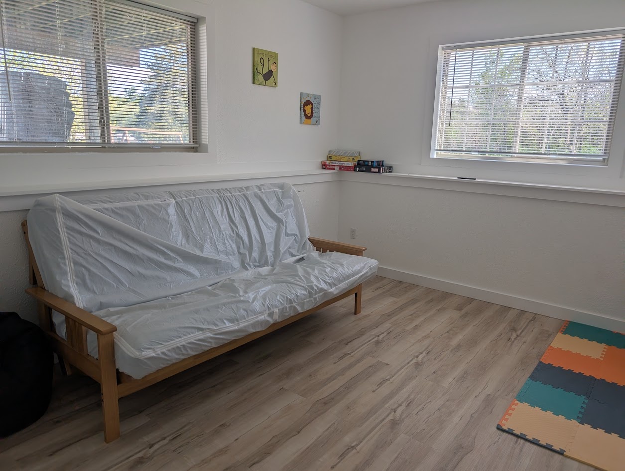 Lower level Bedroom Futon / Game room