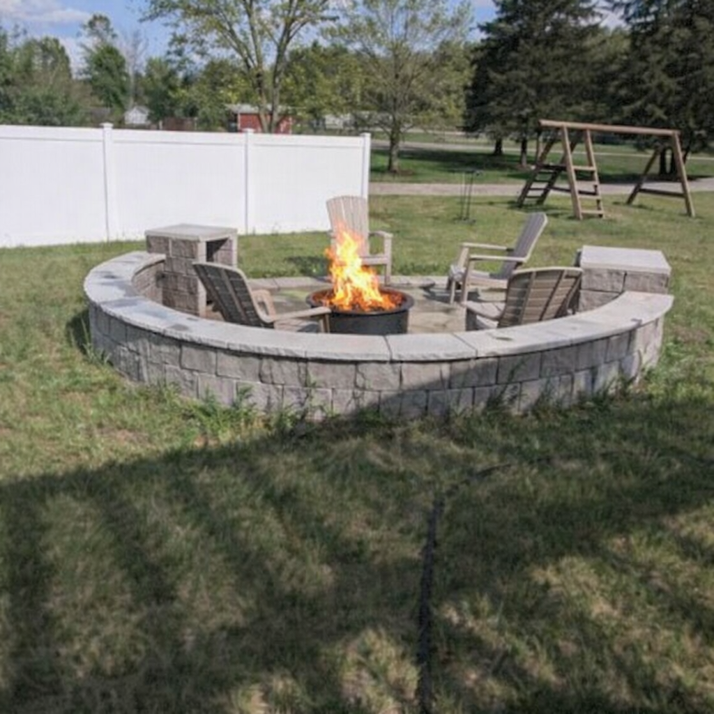 Cozy fire pit area