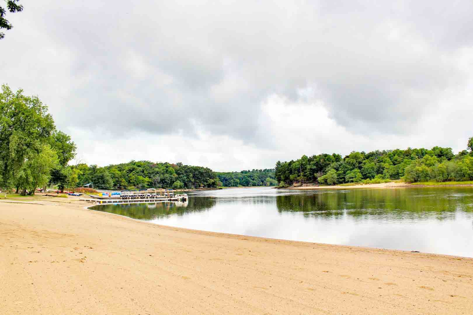 Beach on Wisconsin River