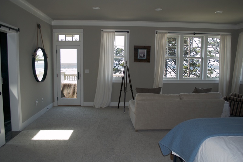 Top floor primary king suite with private ocean view deck