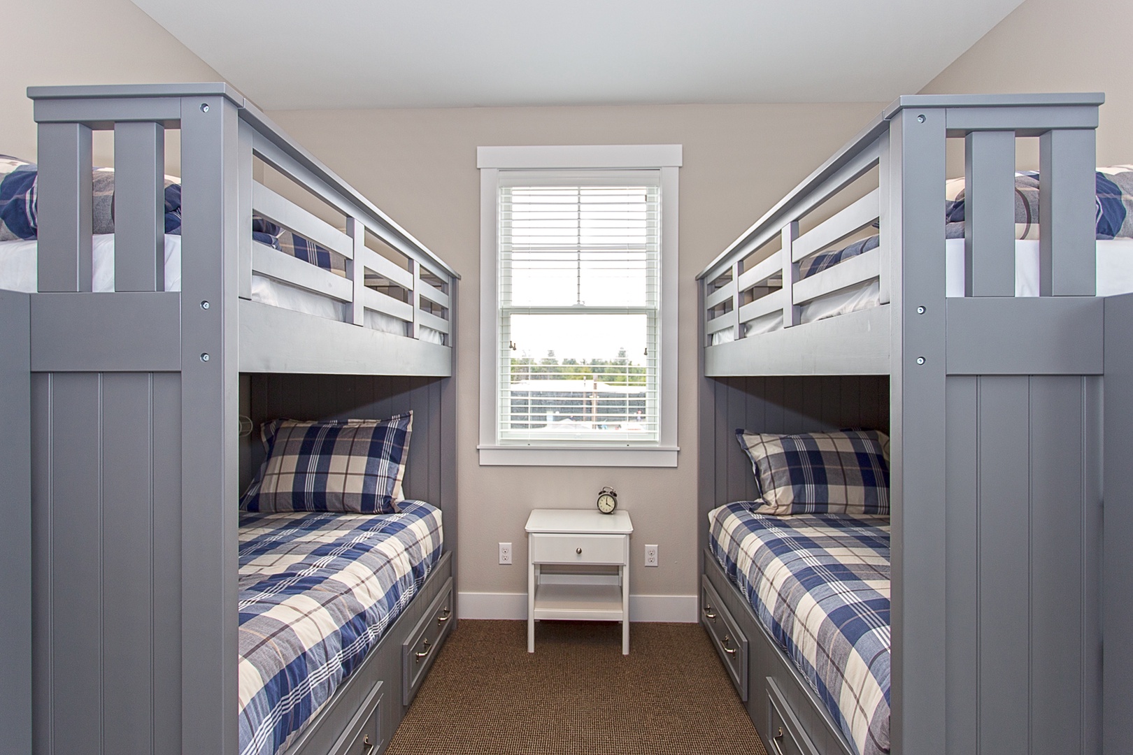 Second floor, two twin bunks in the bunk room