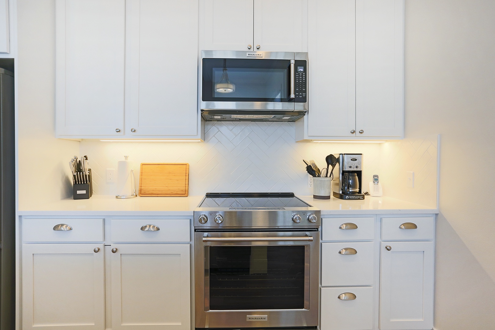 Beautiful stainless kitchen appliances
