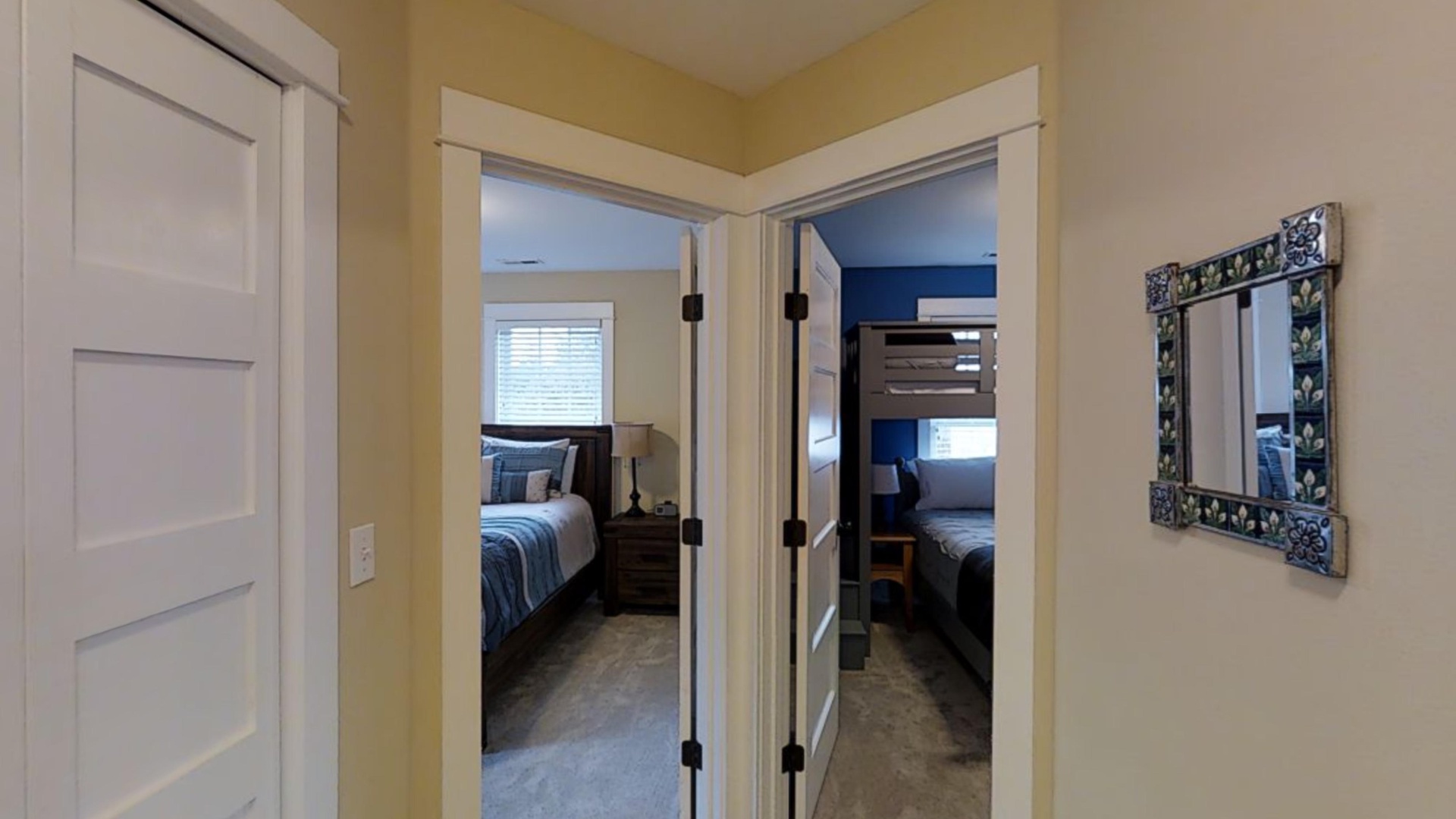 Guest queen bedroom and bunk room
