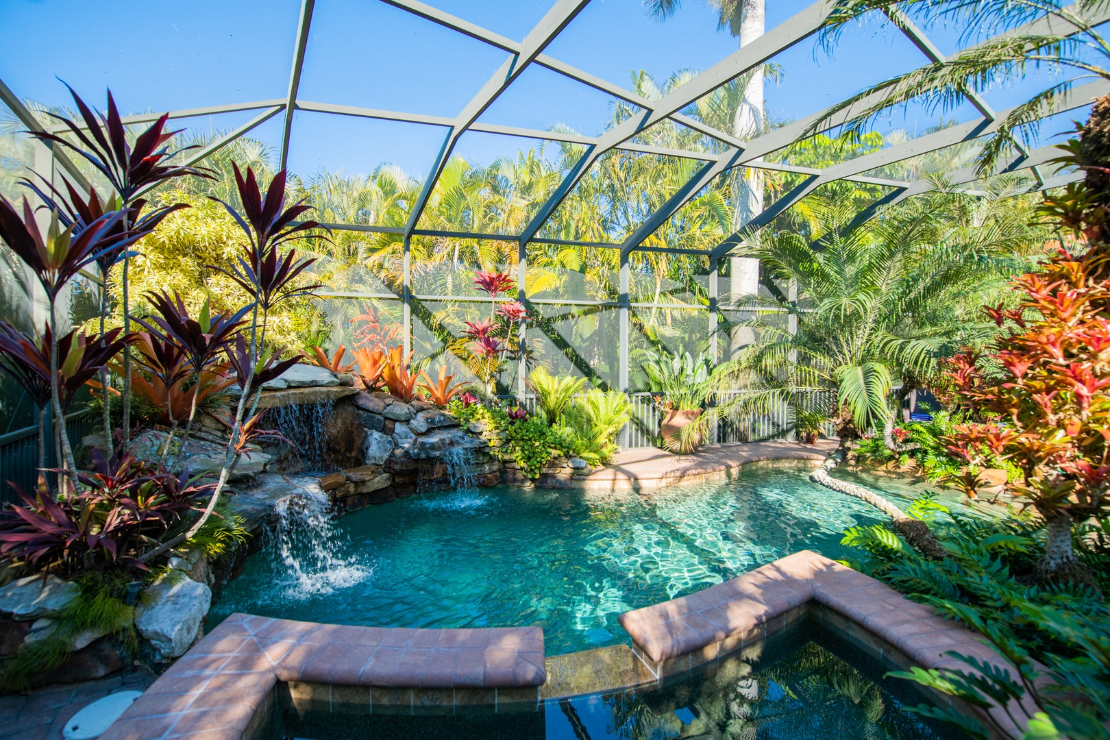 Private Pool with Lush Landscaping