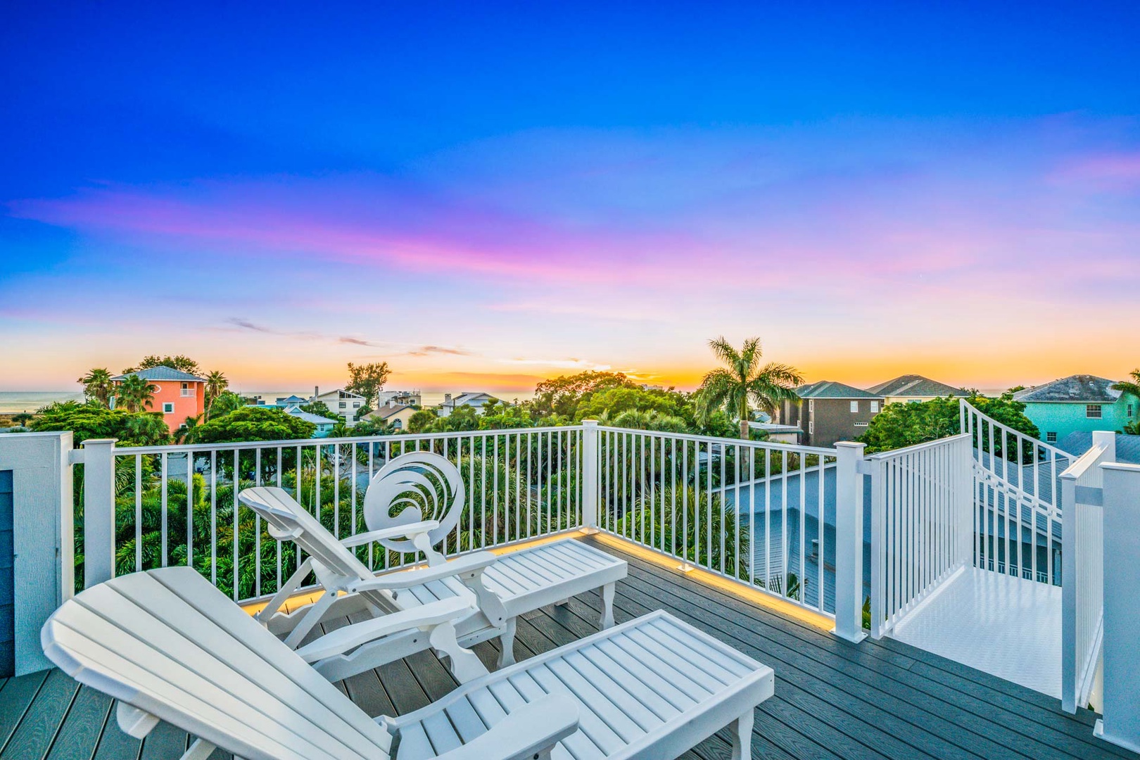 Enjoy this Breathtaking Sunset from the Roof Top Deck