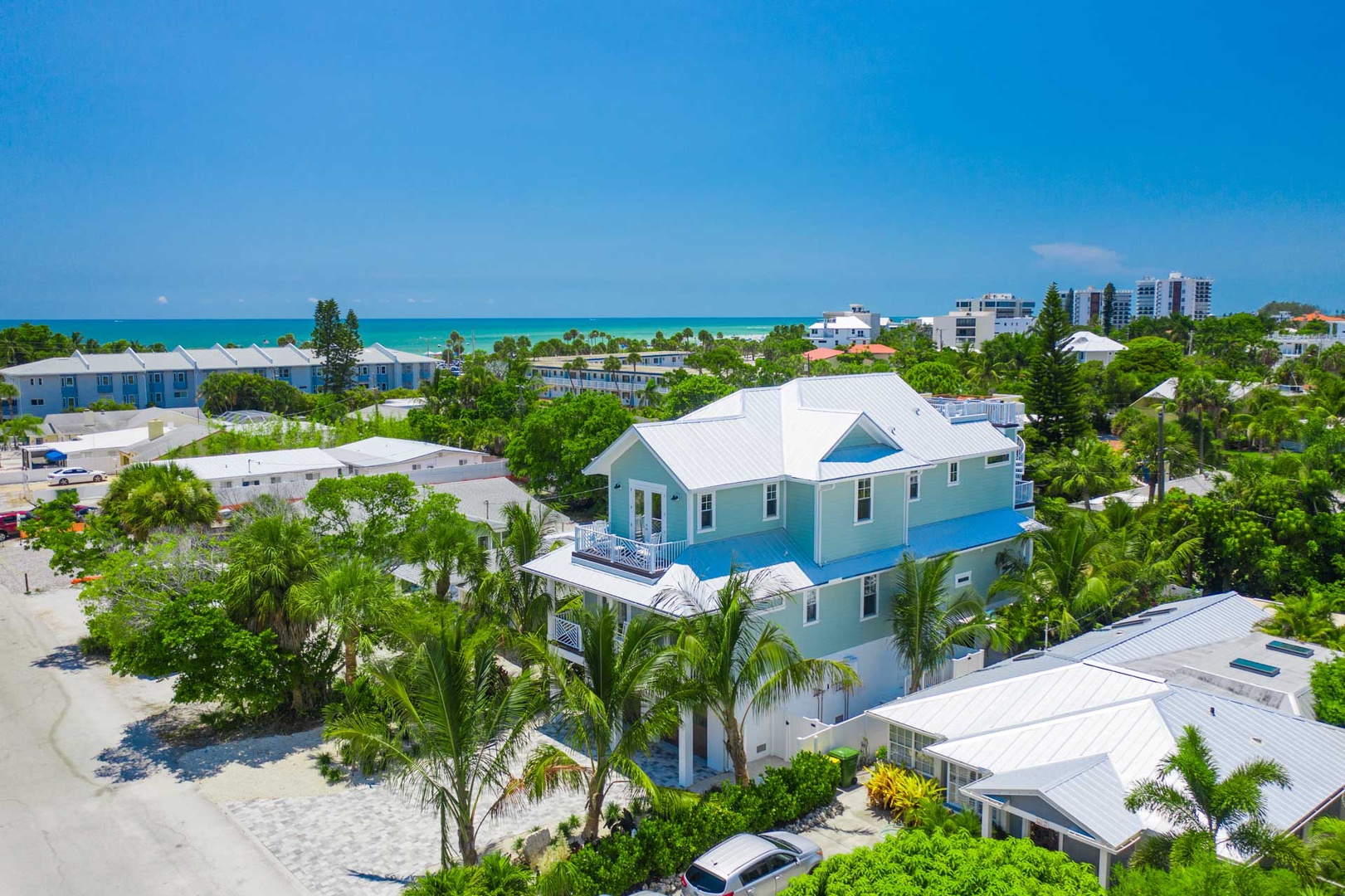 Aerial View to the Beach