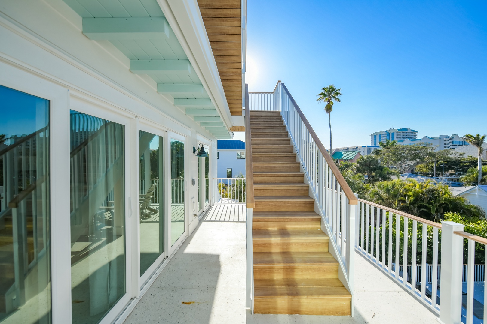 Stairs to Rooftop Deck