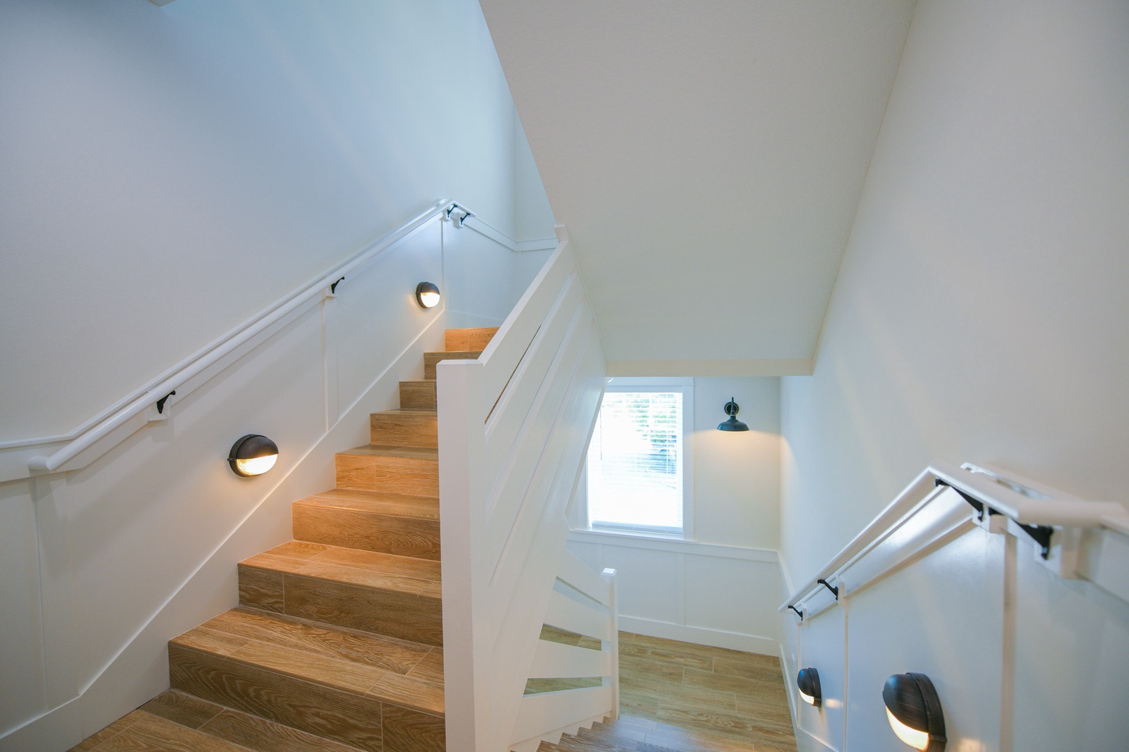 Stairwell with motion sensor lighting to All Floors