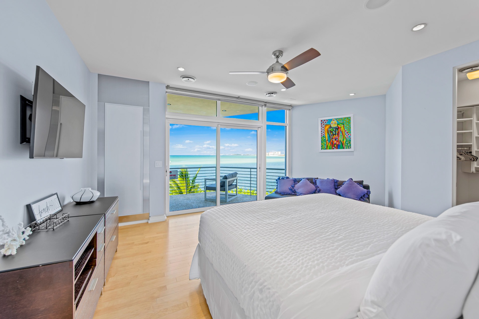 Bedroom 2 - King Bed with Private Balcony & Gulf Views