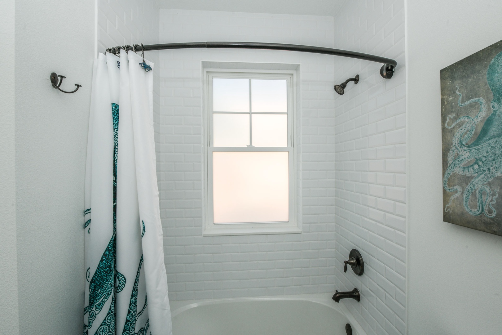 Shower with tub combo