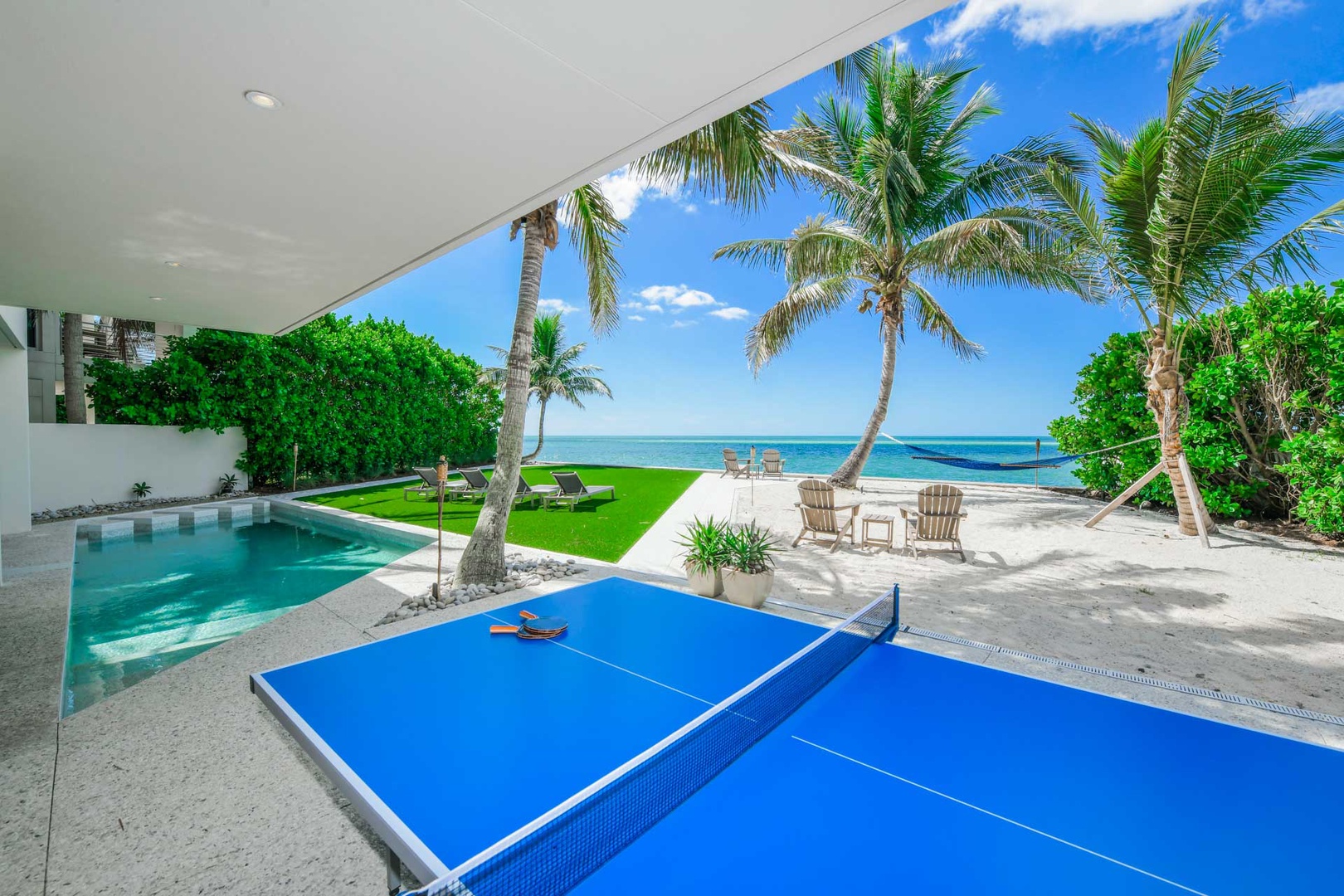 Ping Pong, Pool, Private Beach, Oh My!