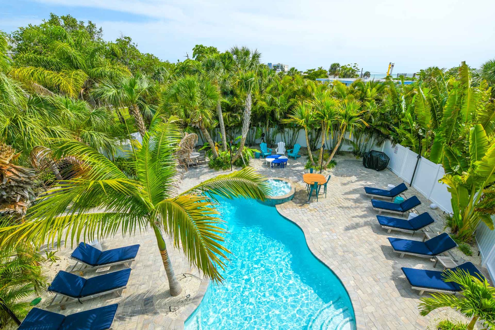 Balcony View of Pool Area