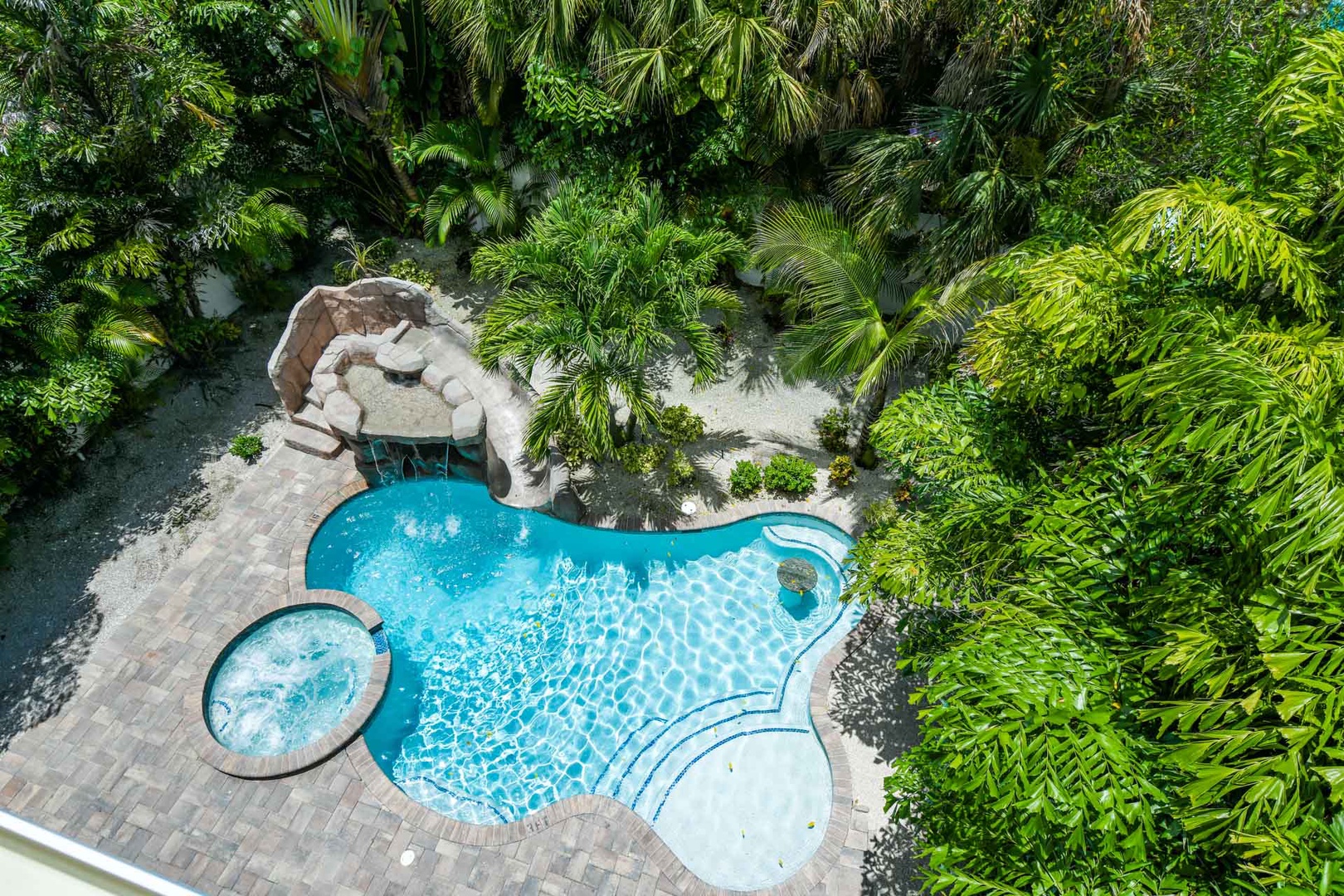 Aerial View of Pool from Balconies