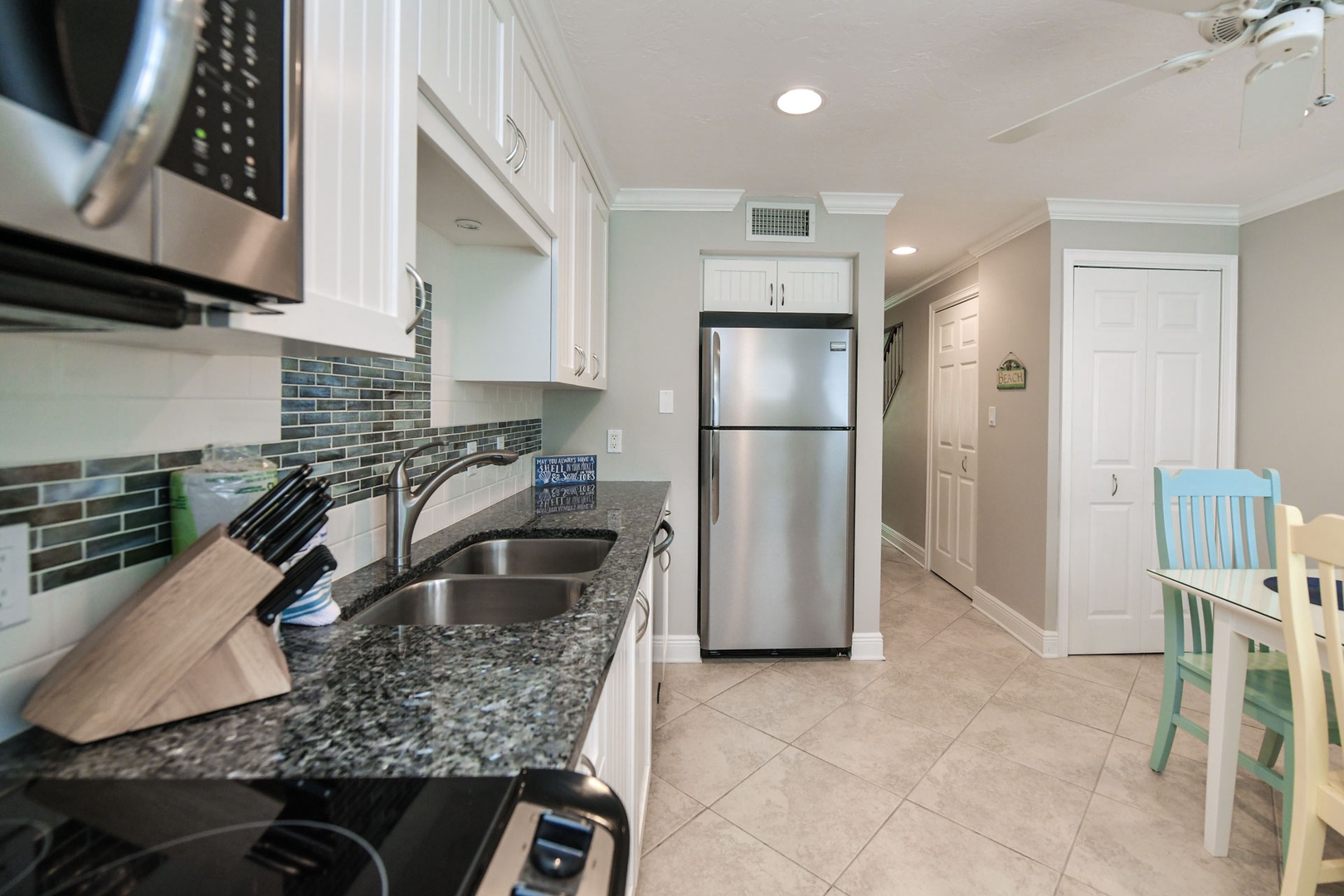 Stainless steel fridge