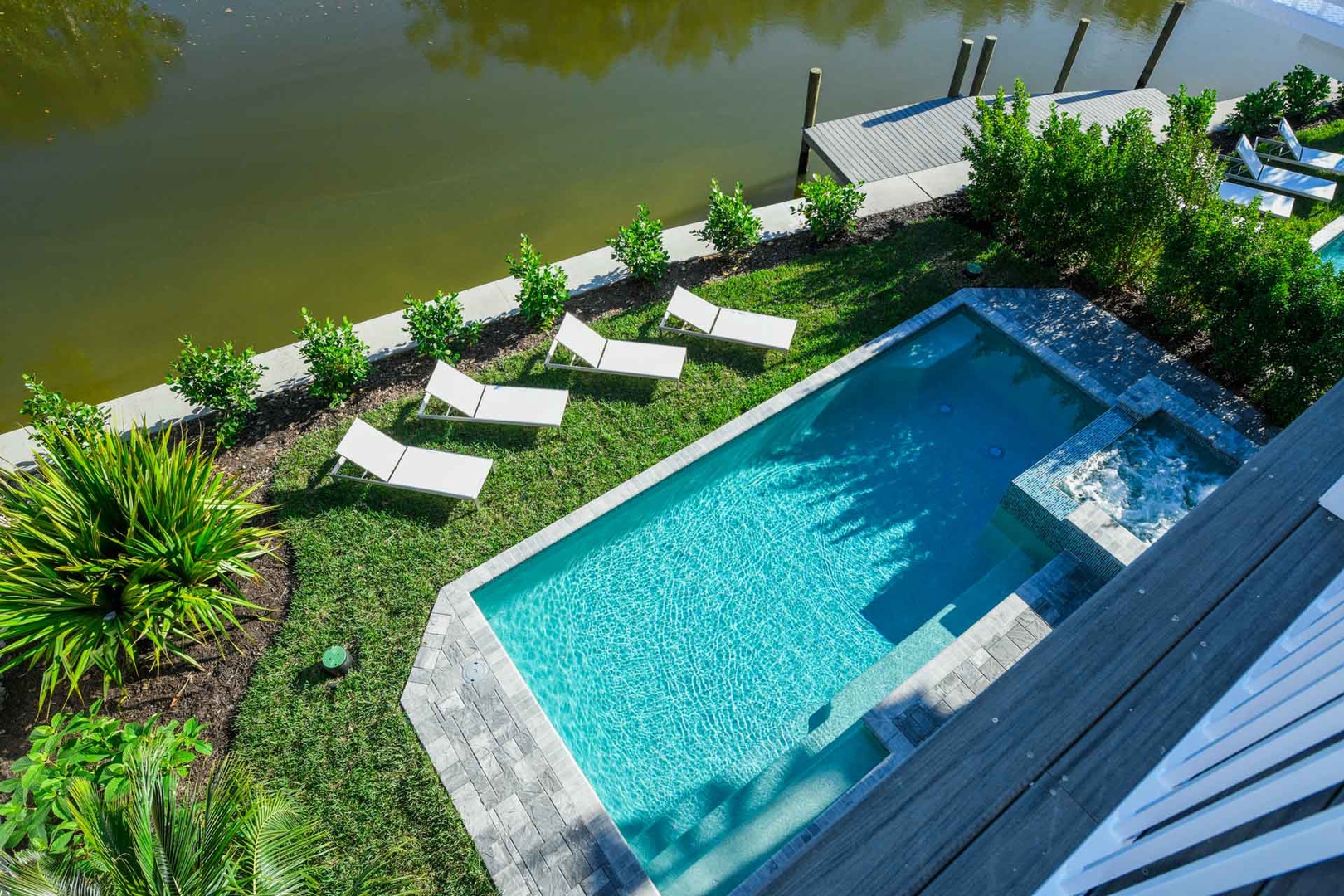 View of Pool from Roof