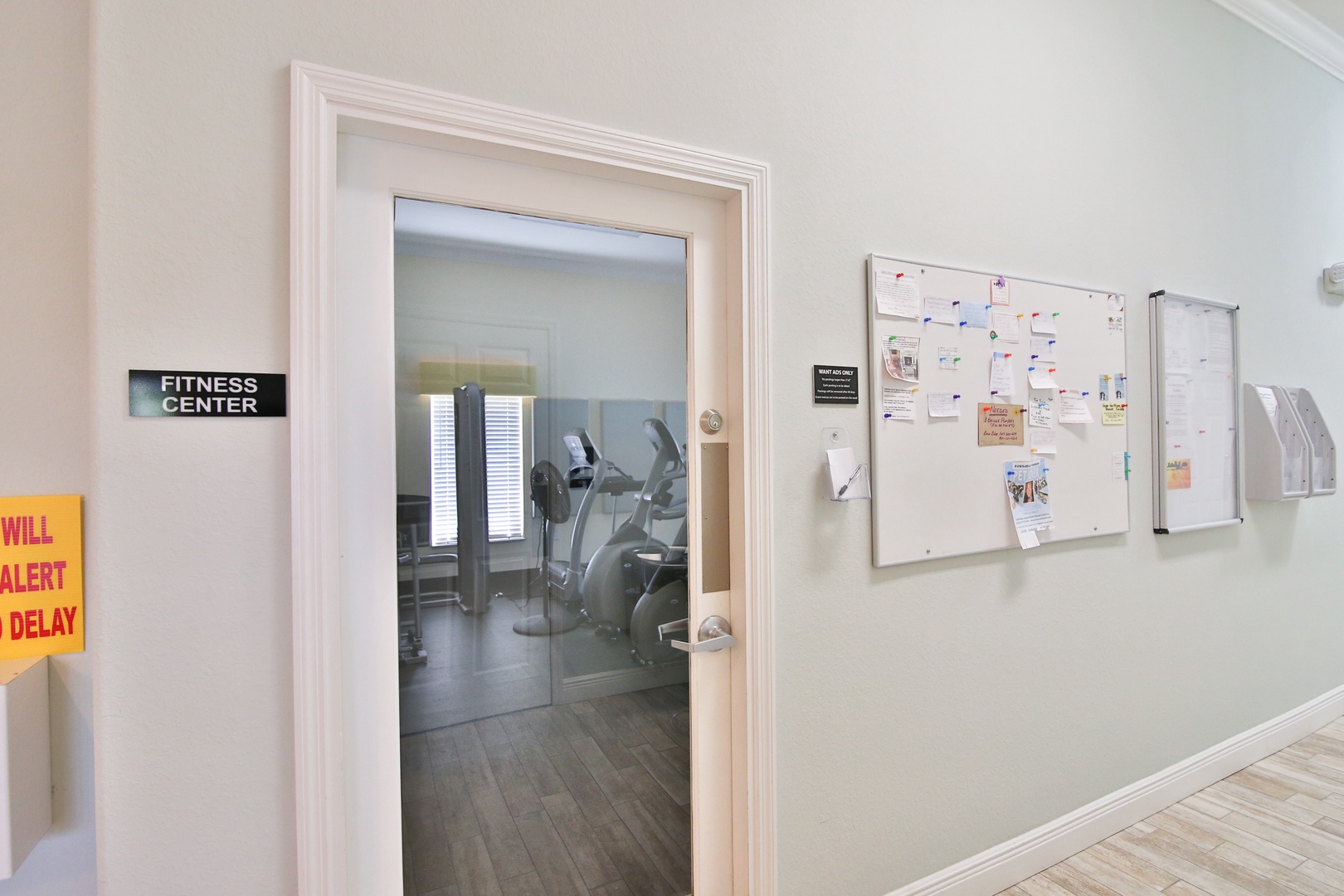 Stay active during your getaway with access to the on-site fitness center, featuring modern cardio equipment in a bright, clean space designed for your wellness routine.