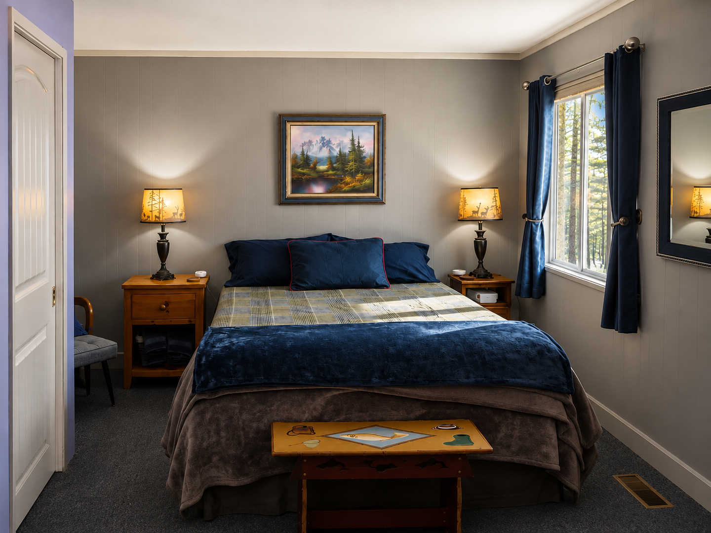 Peaceful bedroom with en suite awaits your arrival!