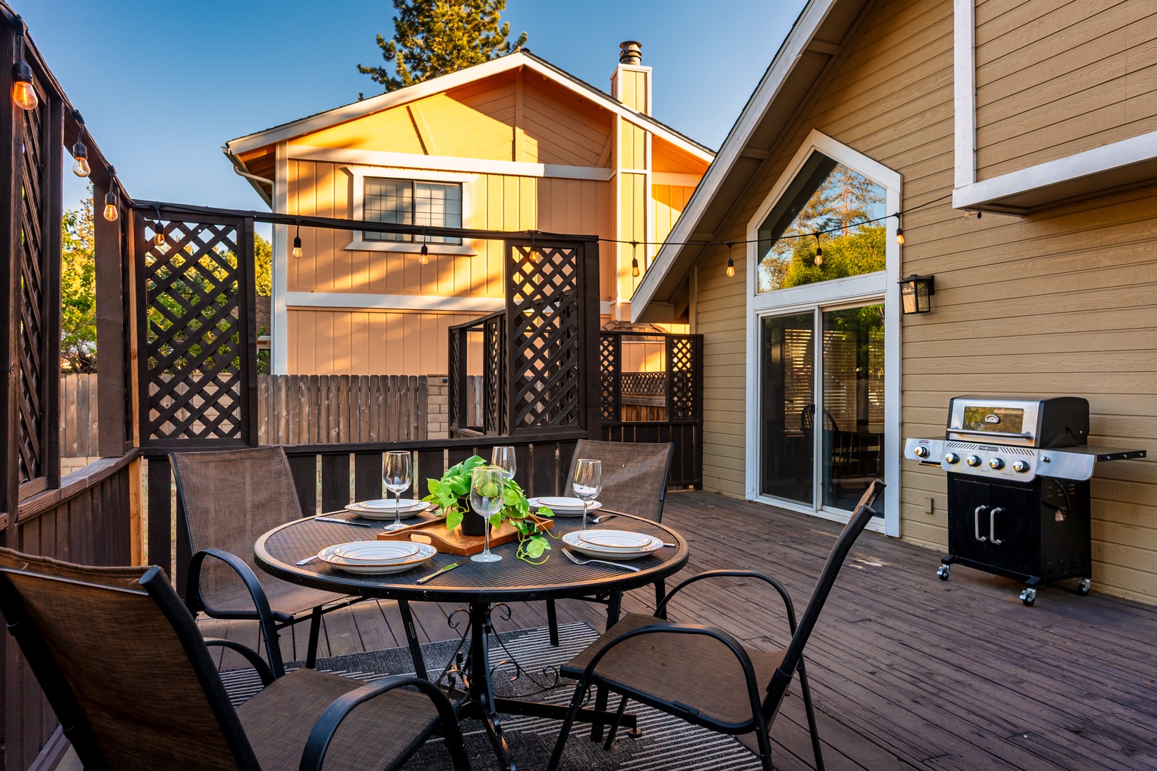 Grill up some dinner and dine al fresco!