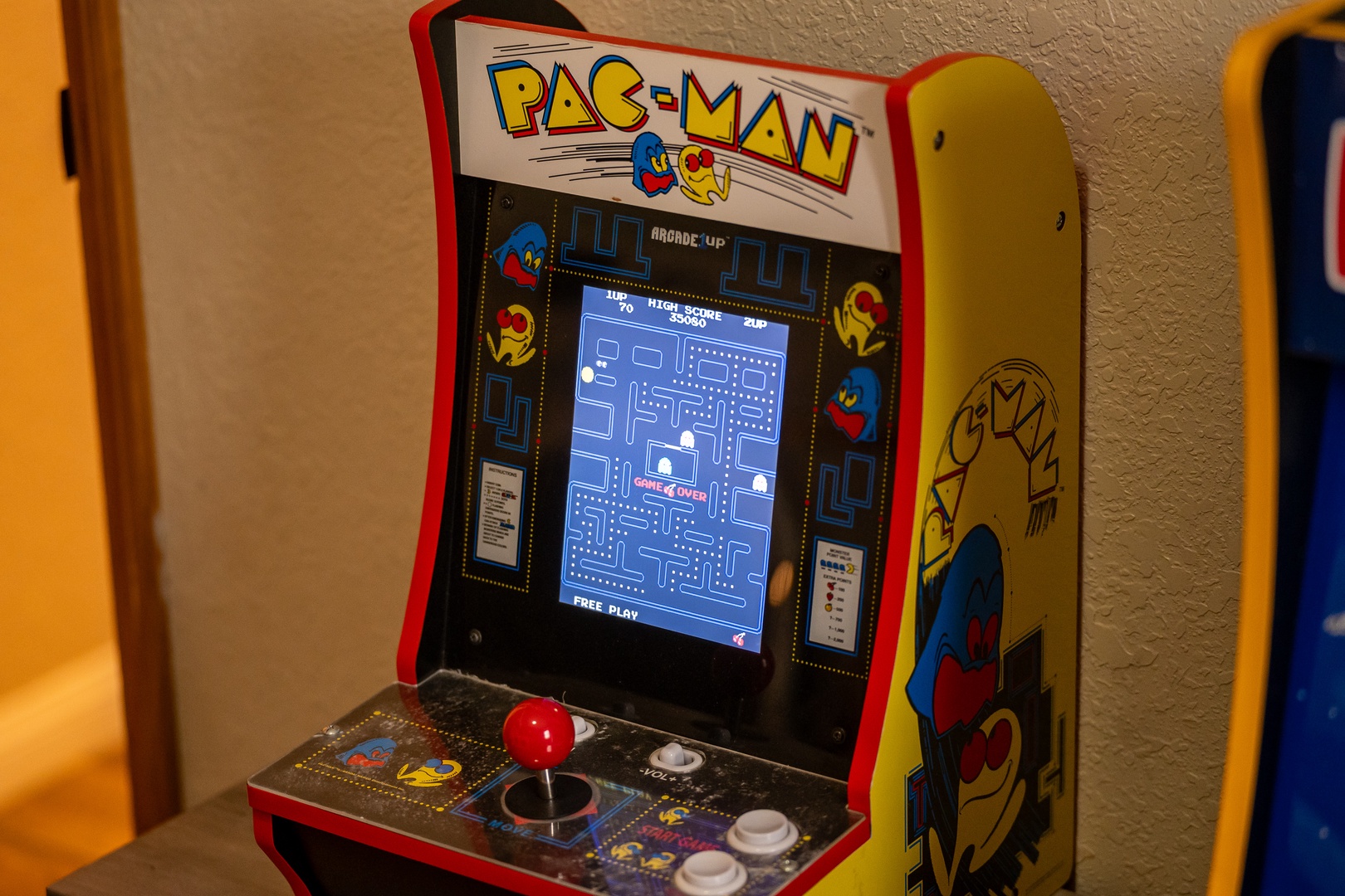 Challenge your friends to classic Pac-Man and relive the arcade nostalgia right in your game room.