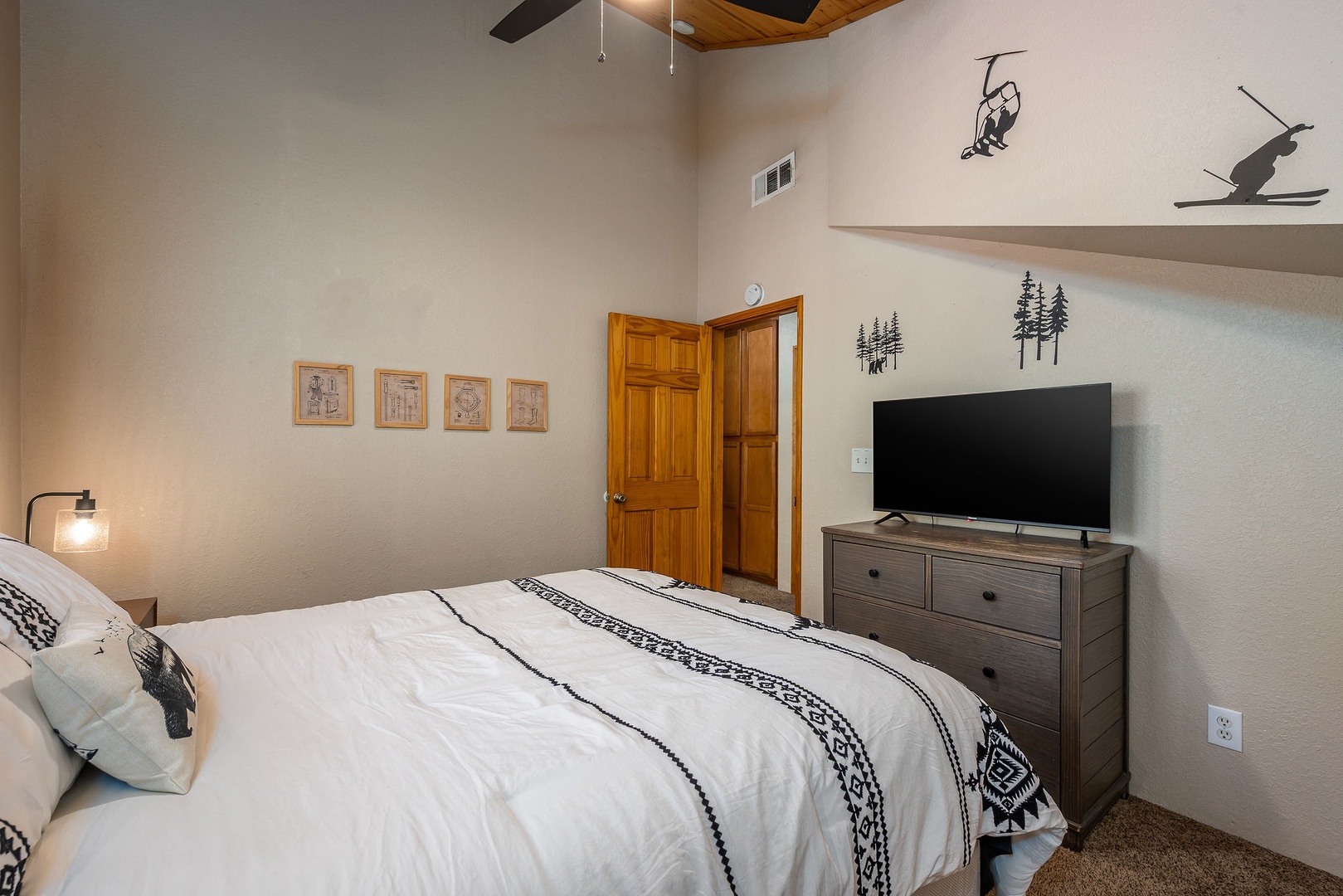 Drift off in front of the TV after your day of adventure.