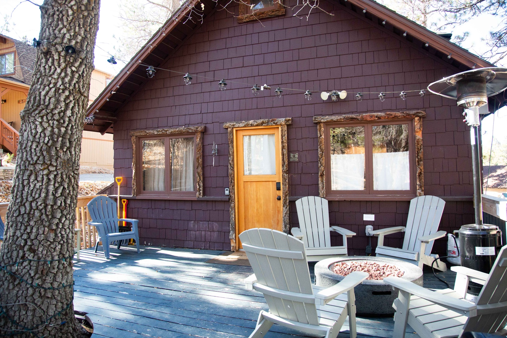 Ample seating on the deck