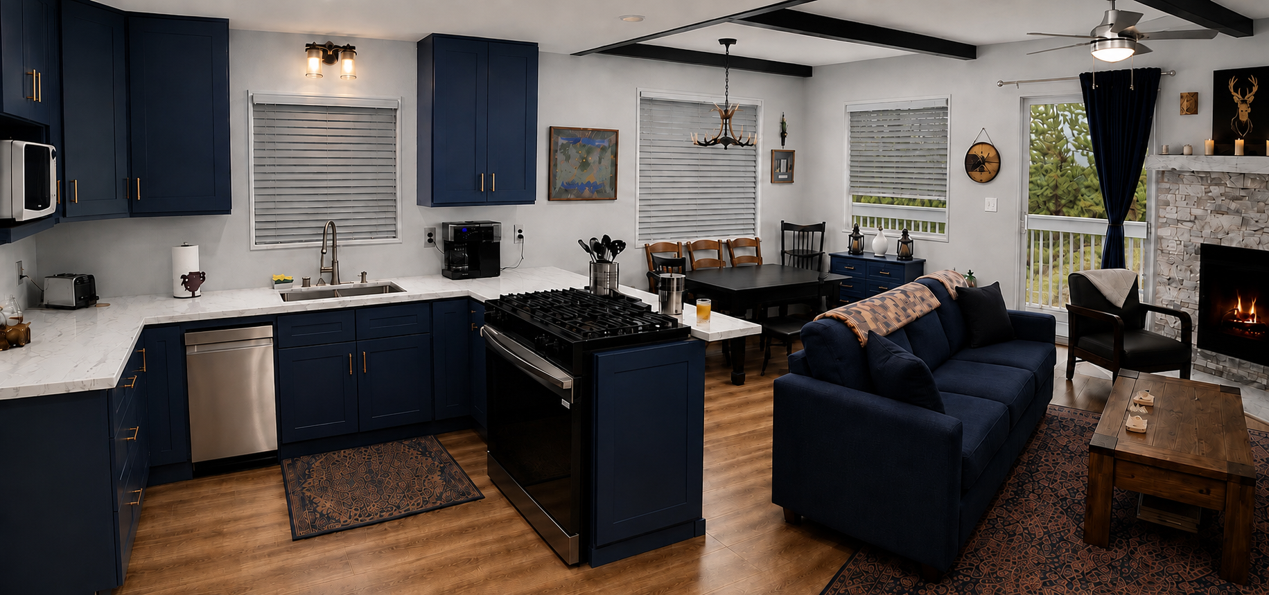 Open-concept retreat, where conversations happen, and memories are made!